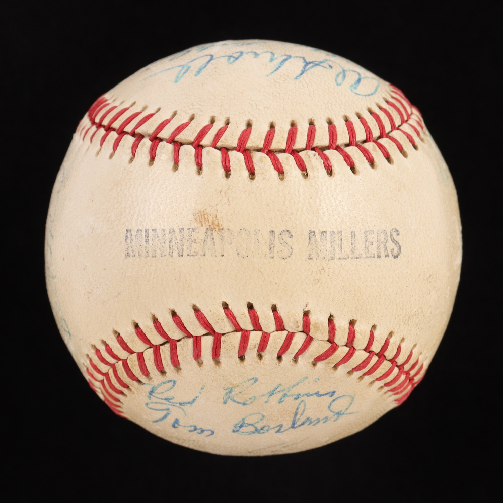 Jimmie Foxx Signed 1958 Minneapolis Millers Baseball with (20