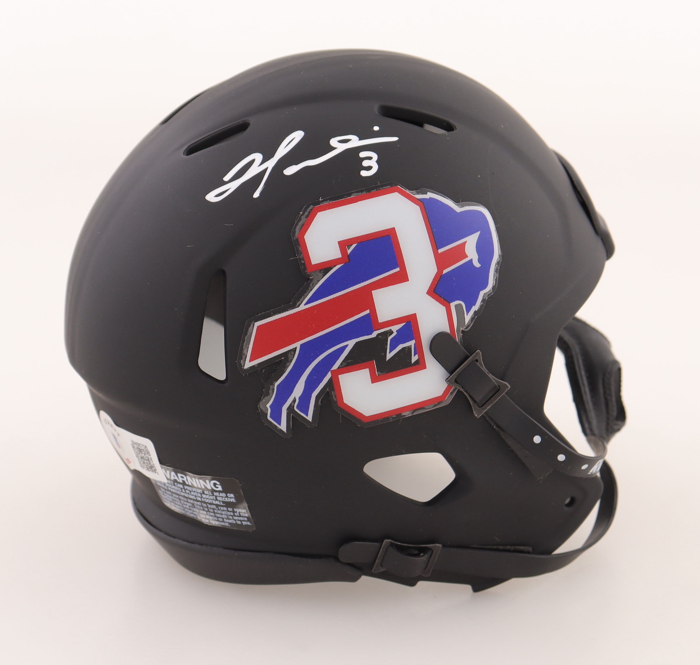 Damar Hamlin Signed Bills Speed Mini Helmet (Beckett) at PristineAuction.com Damar Hamlin Signed Bills Speed Mini Helmet (Beckett) at PristineAuction.com