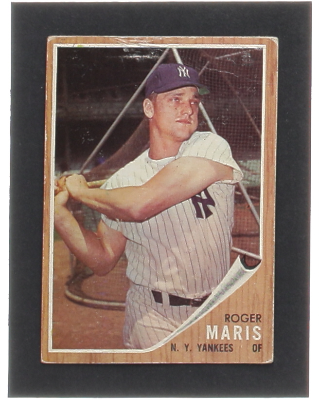 Roger Maris 1962 Topps #1 at PristineAuction.com Roger Maris 1962 Topps #1 at PristineAuction.com