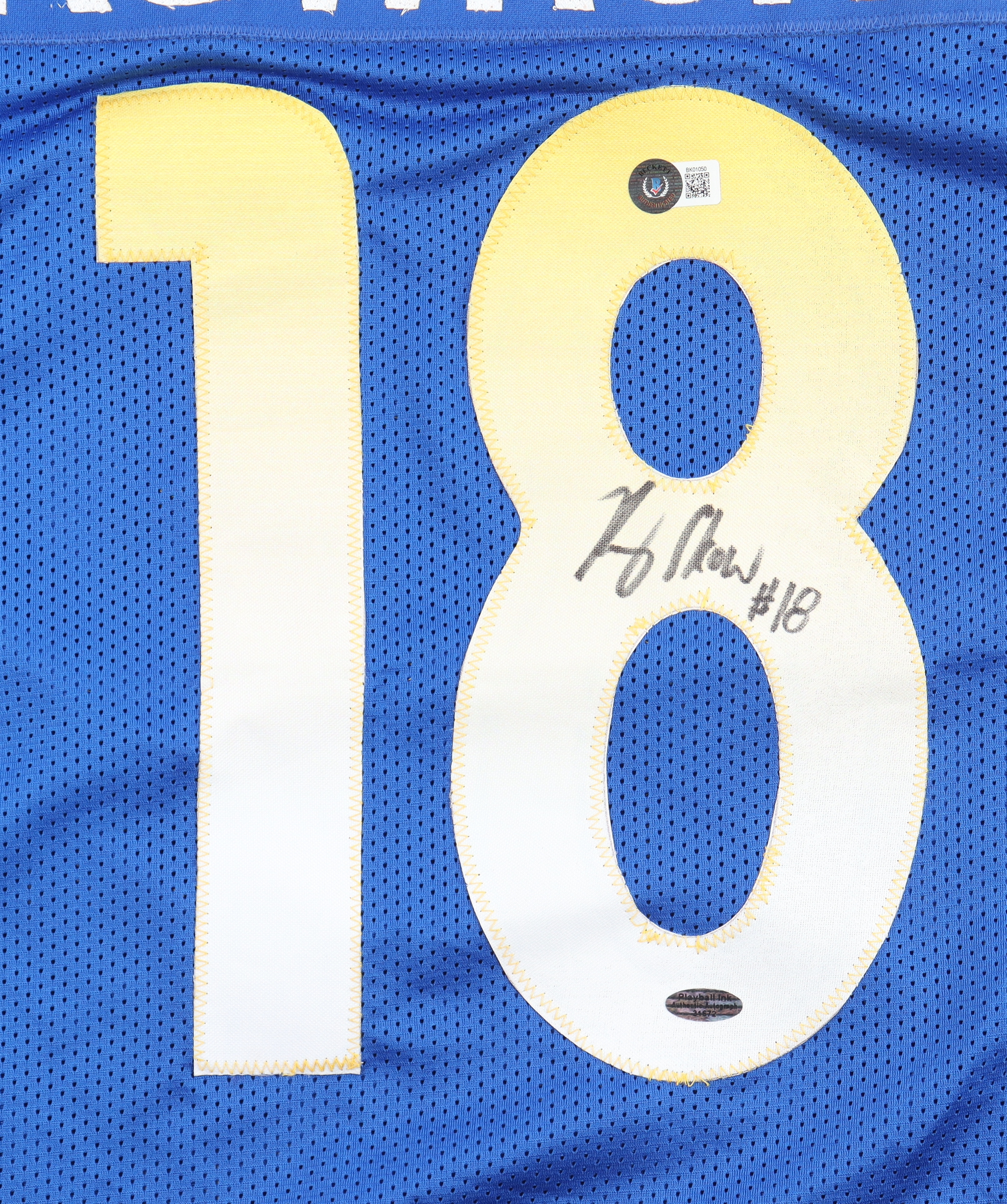 Ben Skowronek Signed Jersey (Beckett & Playball Ink) at PristineAuction.com Ben Skowronek Signed Jersey (Beckett & Playball Ink) at PristineAuction.com