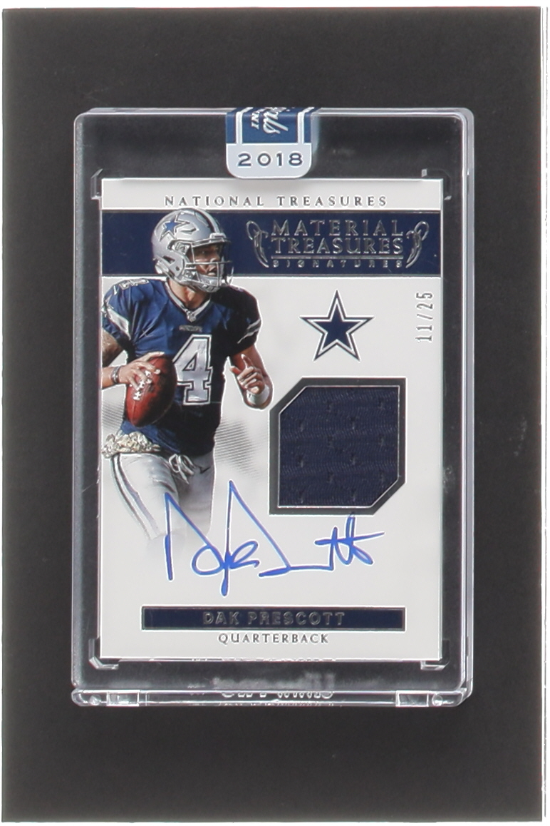 Dak Prescott 2017 Panini National Treasures Material Treasures Signatures #11/25 at PristineAuction.com Dak Prescott 2017 Panini National Treasures Material Treasures Signatures #11/25 at PristineAuction.com
