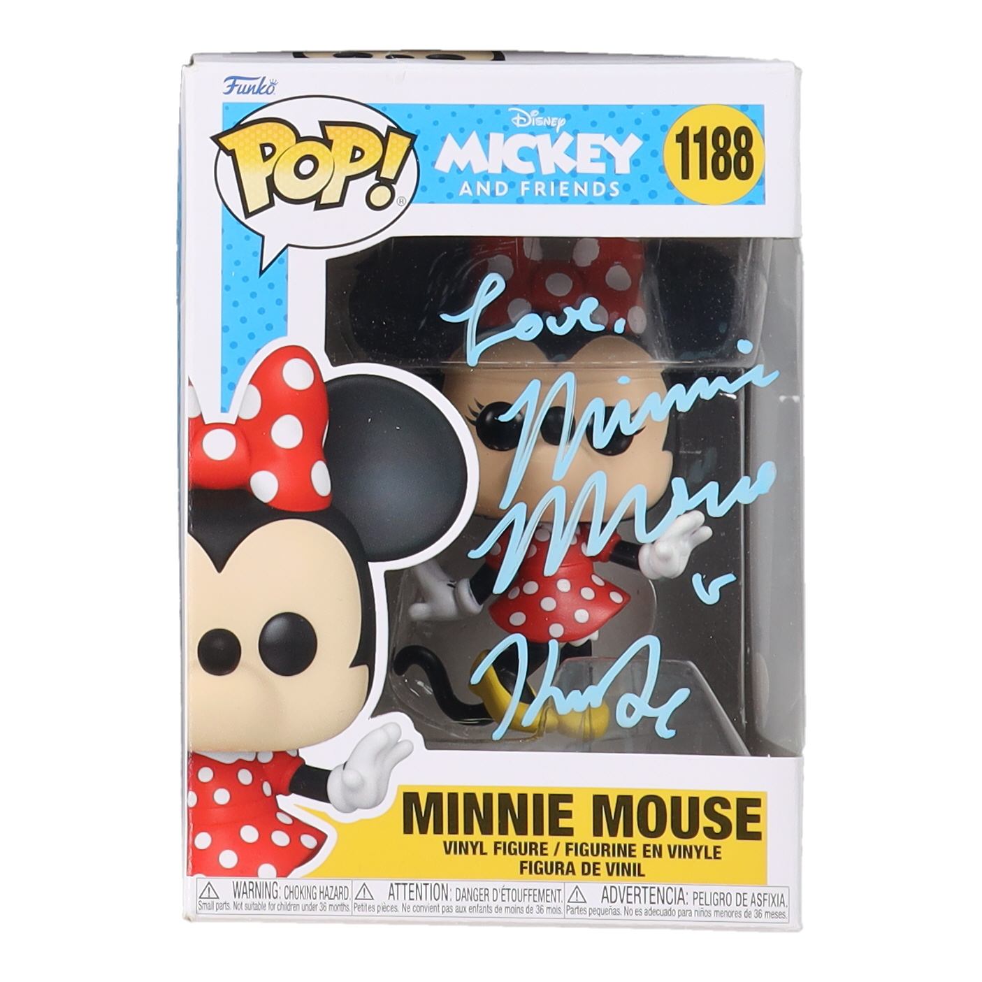 Kaitlyn Robrock Signed "Mickey and Friends" Minnie Mouse #1188 Funko Pop! Vinyl Figure Inscribed "Love, Minnie Mouse" (JSA) at PristineAuction.com Kaitlyn Robrock Signed "Mickey and Friends" Minnie Mouse #1188 Funko Pop! Vinyl Figure Inscribed "Love, Minnie Mouse" (JSA) at PristineAuction.com