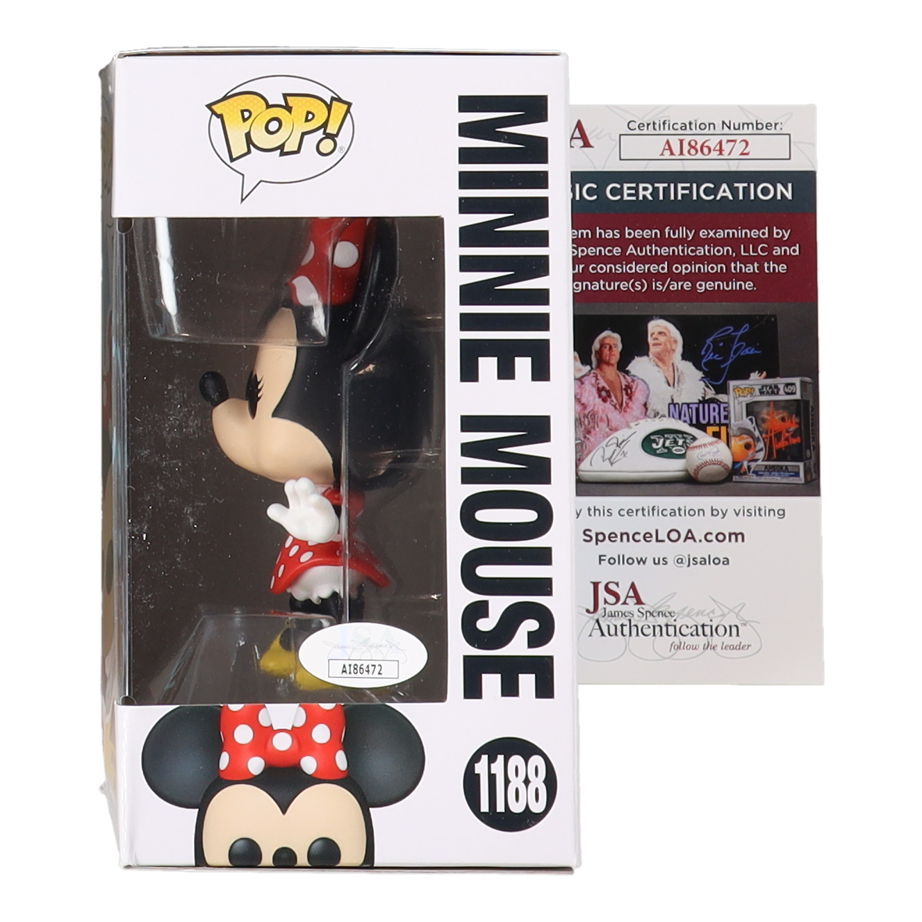 Kaitlyn Robrock Signed "Mickey and Friends" Minnie Mouse #1188 Funko Pop! Vinyl Figure Inscribed "Love, Minnie Mouse" (JSA) at PristineAuction.com Kaitlyn Robrock Signed "Mickey and Friends" Minnie Mouse #1188 Funko Pop! Vinyl Figure Inscribed "Love, Minnie Mouse" (JSA) at PristineAuction.com