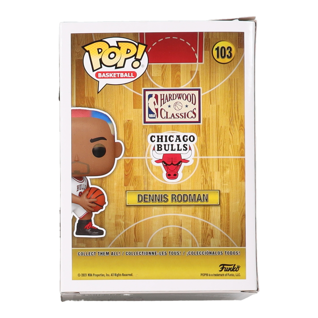 Dennis Rodman Signed Bulls #103 Funko Pop! Vinyl Figure (JSA & Rodman) at PristineAuction.com Dennis Rodman Signed Bulls #103 Funko Pop! Vinyl Figure (JSA & Rodman) at PristineAuction.com