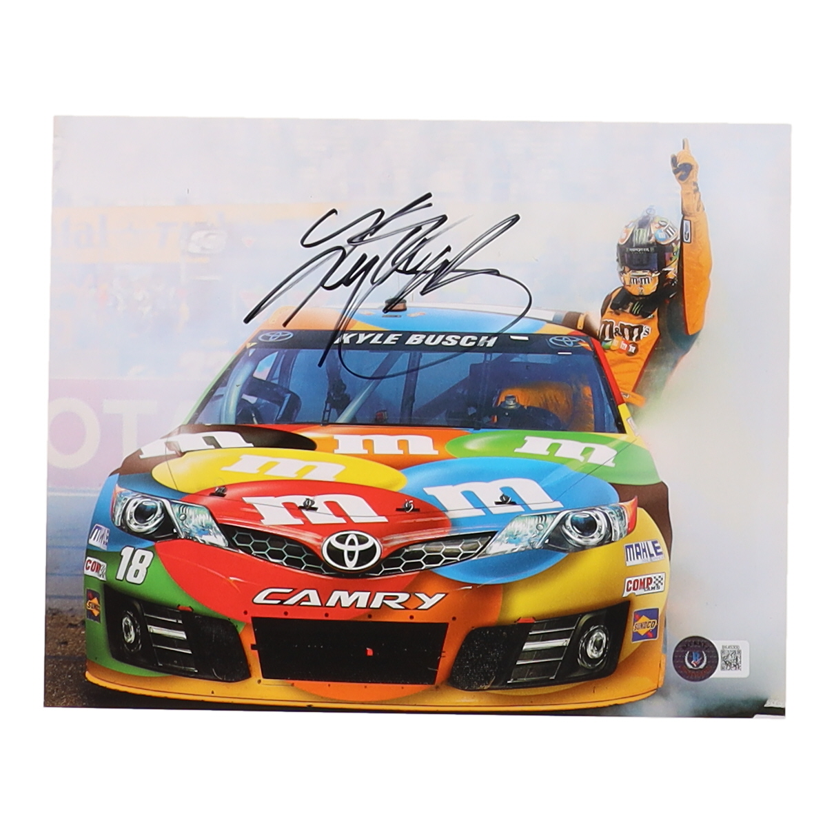 Kyle Busch Signed NASCAR 8x10 Photo (Beckett) at PristineAuction.com Kyle Busch Signed NASCAR 8x10 Photo (Beckett) at PristineAuction.com