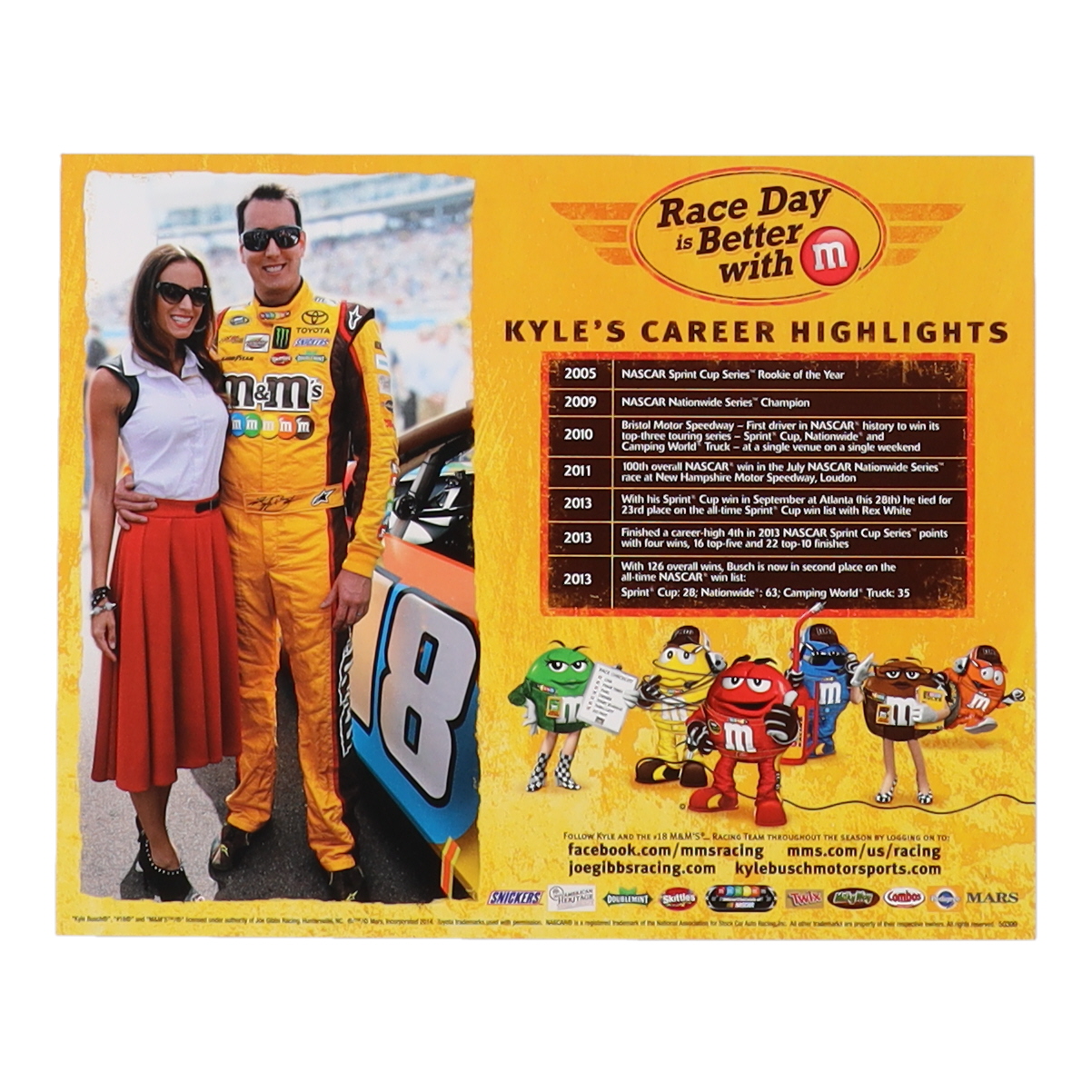 Kyle Busch Signed NASCAR 8x10 Photo (Beckett) at PristineAuction.com Kyle Busch Signed NASCAR 8x10 Photo (Beckett) at PristineAuction.com