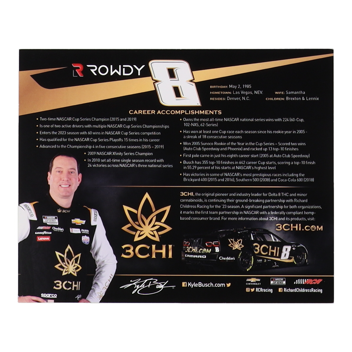 Kyle Busch Signed NASCAR 8x10 Photo (Beckett) at PristineAuction.com Kyle Busch Signed NASCAR 8x10 Photo (Beckett) at PristineAuction.com