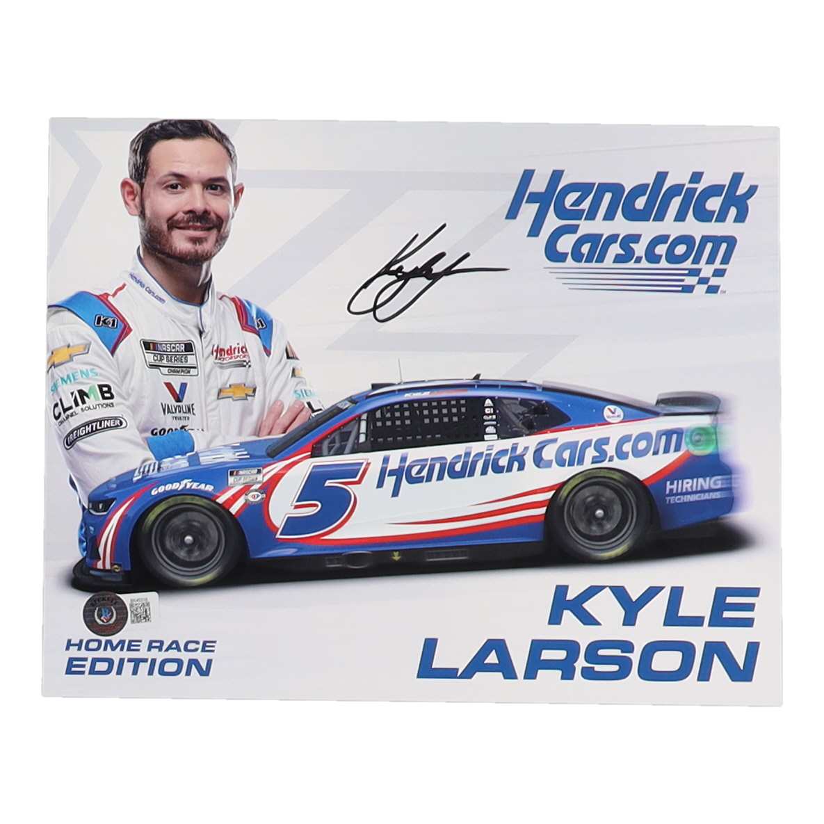 Kyle Larson Signed NASCAR 8x10 Photo (Beckett) at PristineAuction.com Kyle Larson Signed NASCAR 8x10 Photo (Beckett) at PristineAuction.com