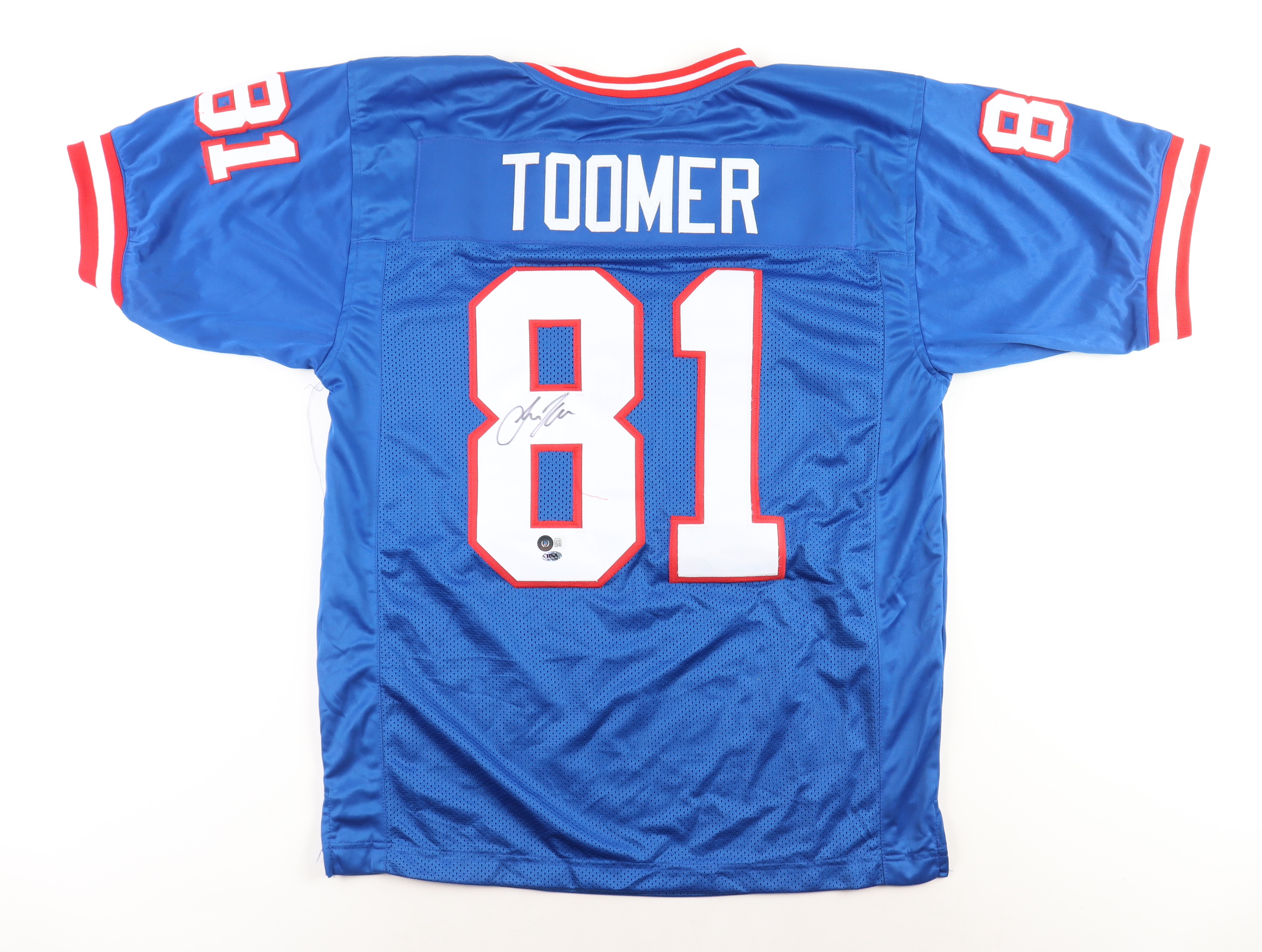 Amani Toomer Signed Jersey (Beckett & RSA) at PristineAuction.com Amani Toomer Signed Jersey (Beckett & RSA) at PristineAuction.com