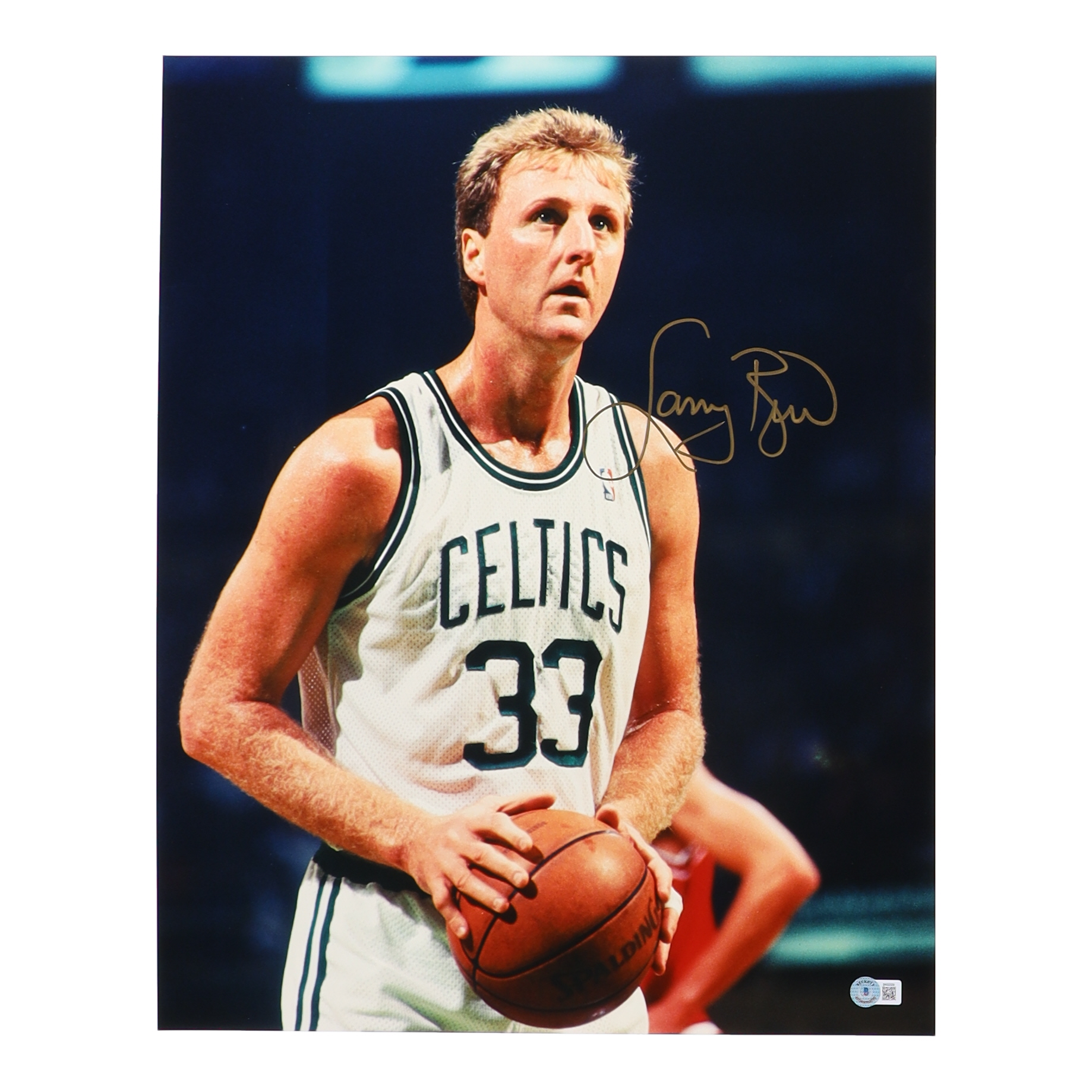 Larry Bird Signed Celtics 16x20 Photo (Beckett) at PristineAuction.com Larry Bird Signed Celtics 16x20 Photo (Beckett) at PristineAuction.com