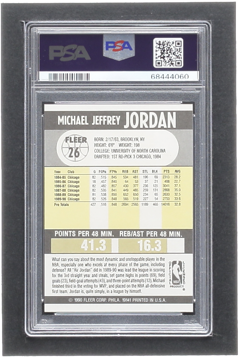 Michael Jordan 1990-91 Fleer #26 (PSA 9) at PristineAuction.com Michael Jordan 1990-91 Fleer #26 (PSA 9) at PristineAuction.com