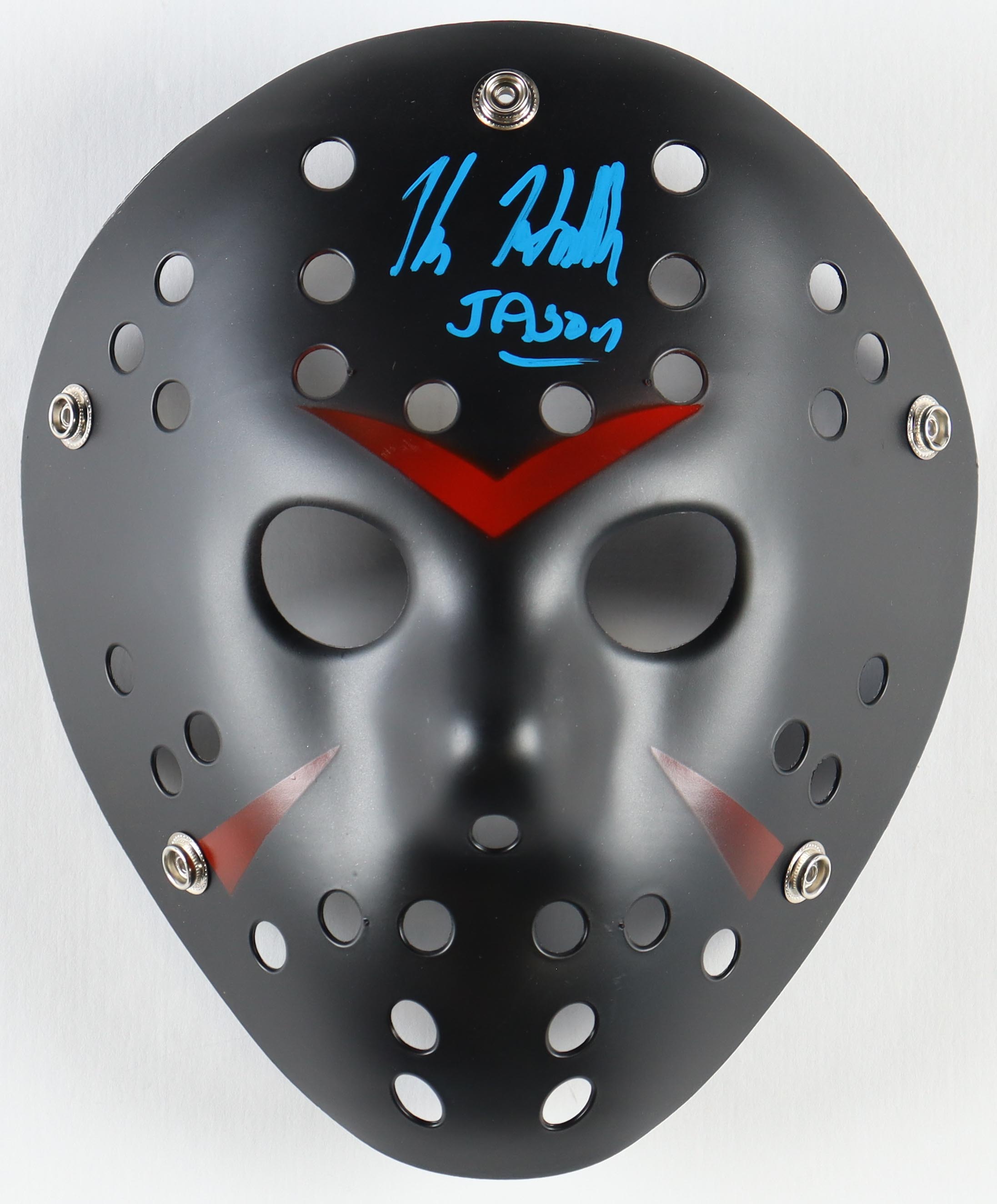 Kane Hodder Signed "Friday the 13th" Mask Inscribed "Jason" (JSA) at PristineAuction.com Kane Hodder Signed "Friday the 13th" Mask Inscribed "Jason" (JSA) at PristineAuction.com