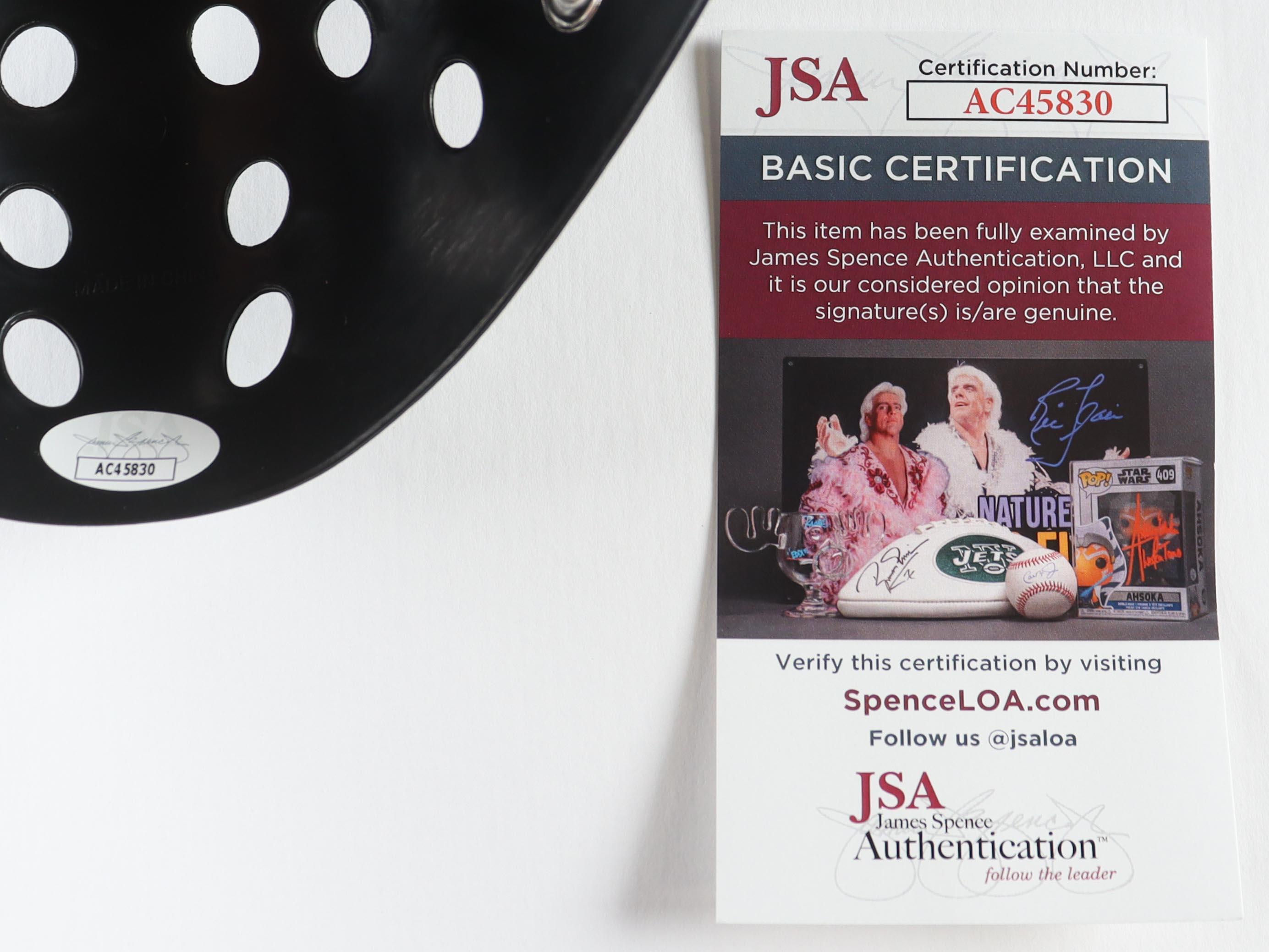 Kane Hodder Signed "Friday the 13th" Mask Inscribed "Jason" (JSA) at PristineAuction.com Kane Hodder Signed "Friday the 13th" Mask Inscribed "Jason" (JSA) at PristineAuction.com