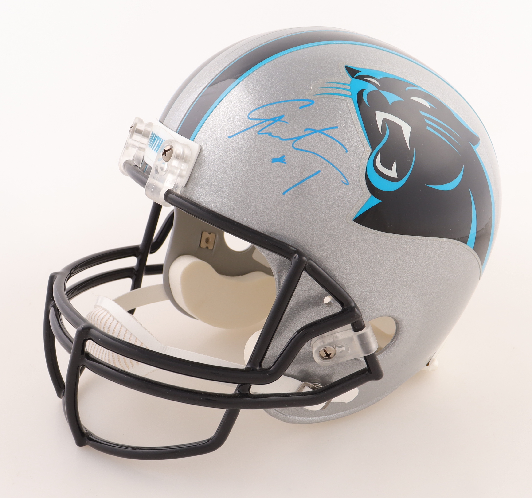 Cam Newton Signed Panthers Full-Size Helmet (Beckett) at PristineAuction.com Cam Newton Signed Panthers Full-Size Helmet (Beckett) at PristineAuction.com