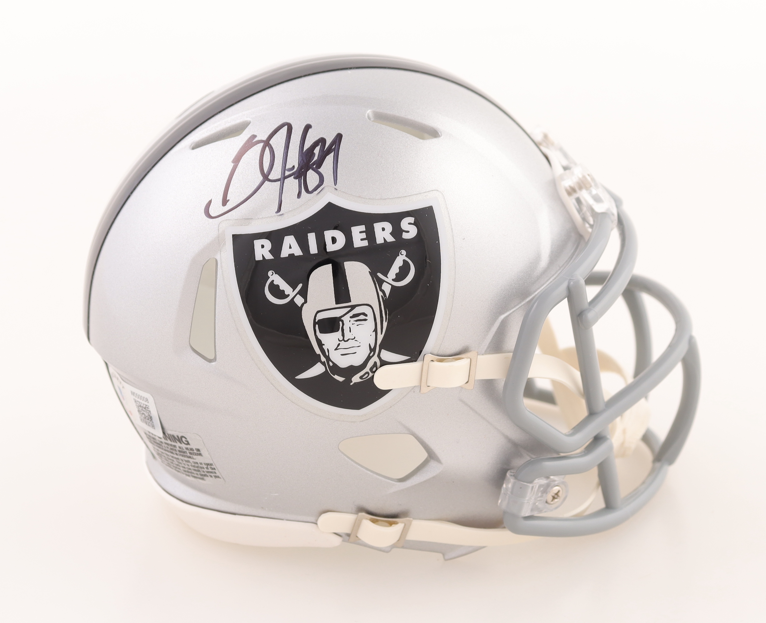 Bo Jackson Signed Raiders Speed Mini Helmet (Beckett) at PristineAuction.com Bo Jackson Signed Raiders Speed Mini Helmet (Beckett) at PristineAuction.com