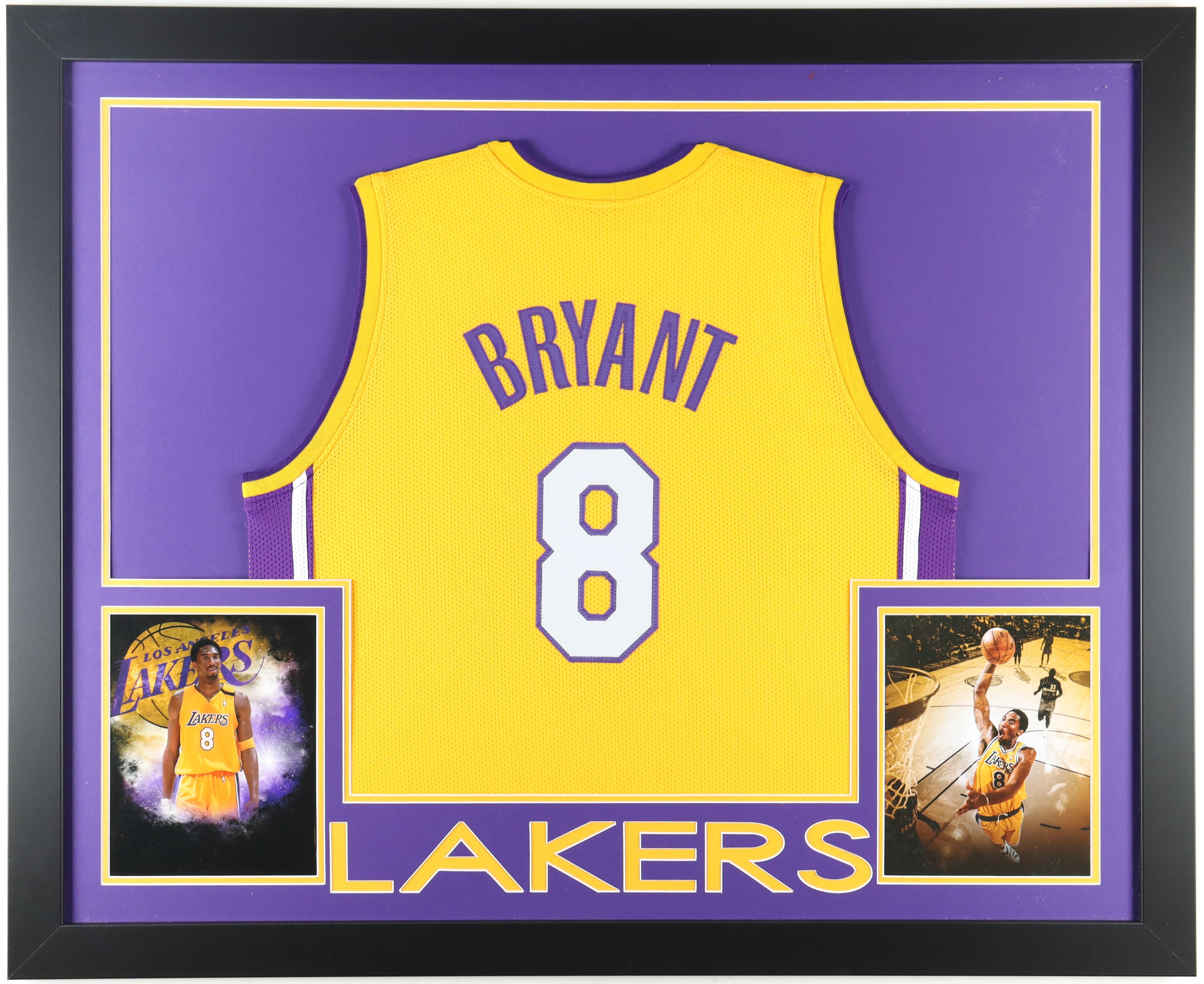 Kobe Bryant Custom Framed Jersey Display at PristineAuction.com Kobe Bryant Custom Framed Jersey Display at PristineAuction.com