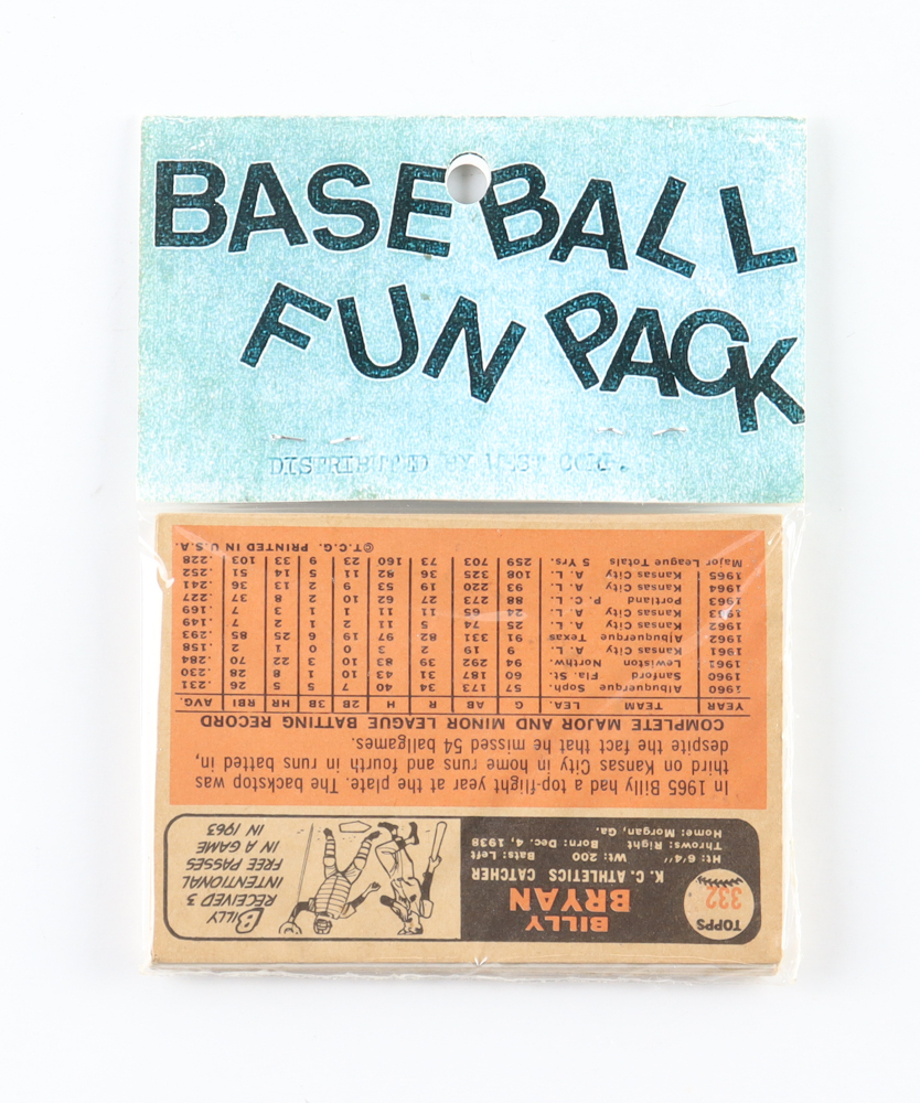 1966 Topps Baseball Card Fun Pack with (10) Cards at PristineAuction.com 1966 Topps Baseball Card Fun Pack with (10) Cards at PristineAuction.com