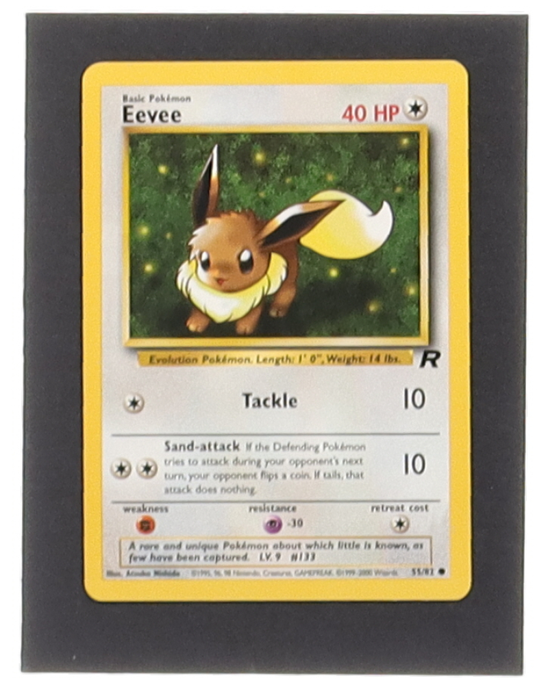 thumbnail image 2 of Pokemon Card Eevee 55/82 Team Rocket Unlimited - LP/NM Condition 2 of 6