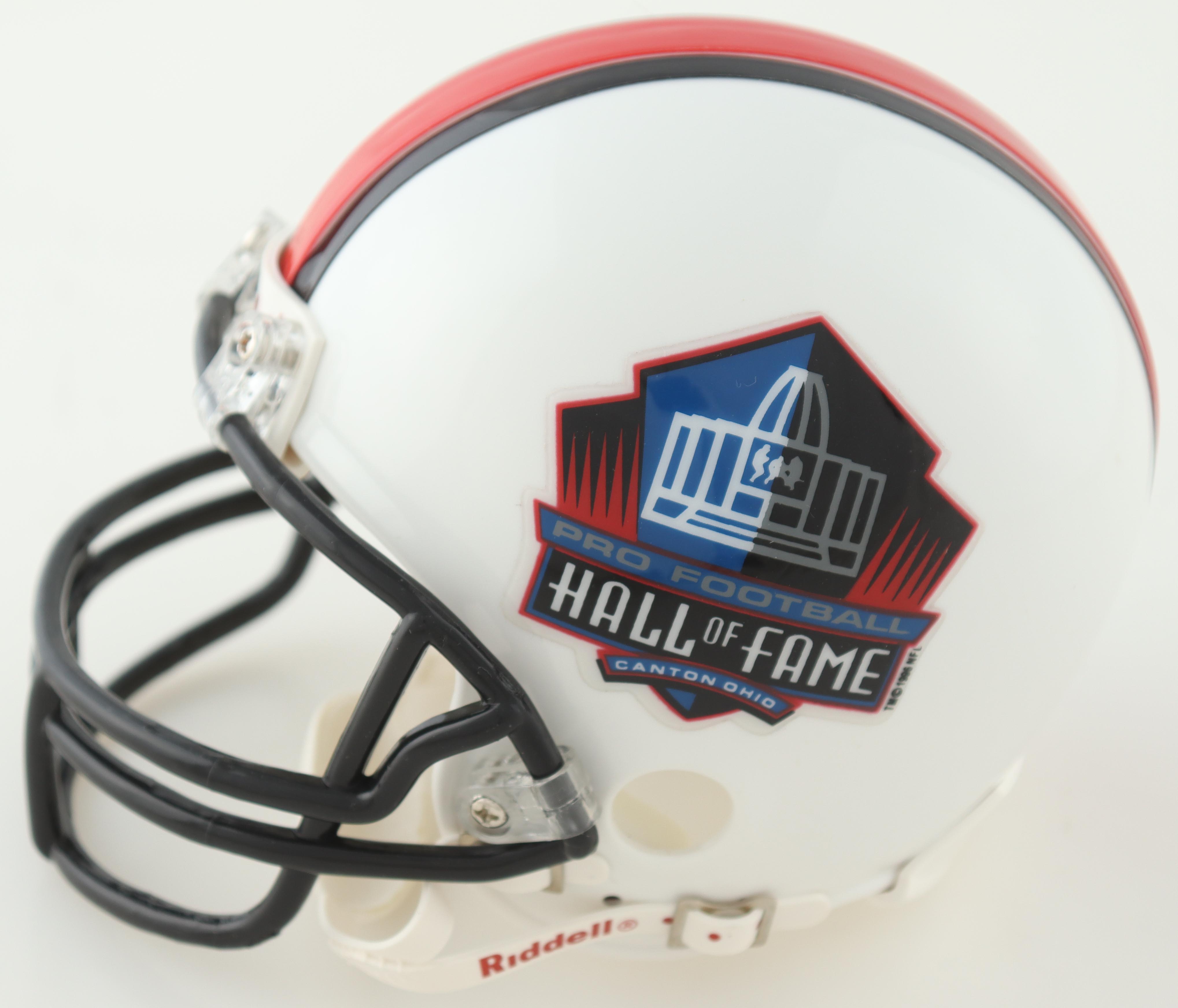 Troy Aikman Signed Hall of Fame Logo Mini Helmet (JSA) at PristineAuction.com Troy Aikman Signed Hall of Fame Logo Mini Helmet (JSA) at PristineAuction.com