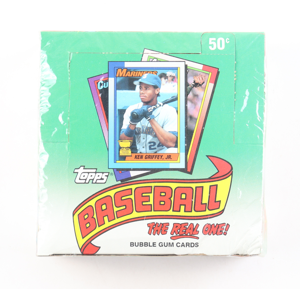 1990 Topps "The Real One" Bubble Gum Baseball Cards Box with (36) Packs at PristineAuction.com 1990 Topps "The Real One" Bubble Gum Baseball Cards Box with (36) Packs at PristineAuction.com