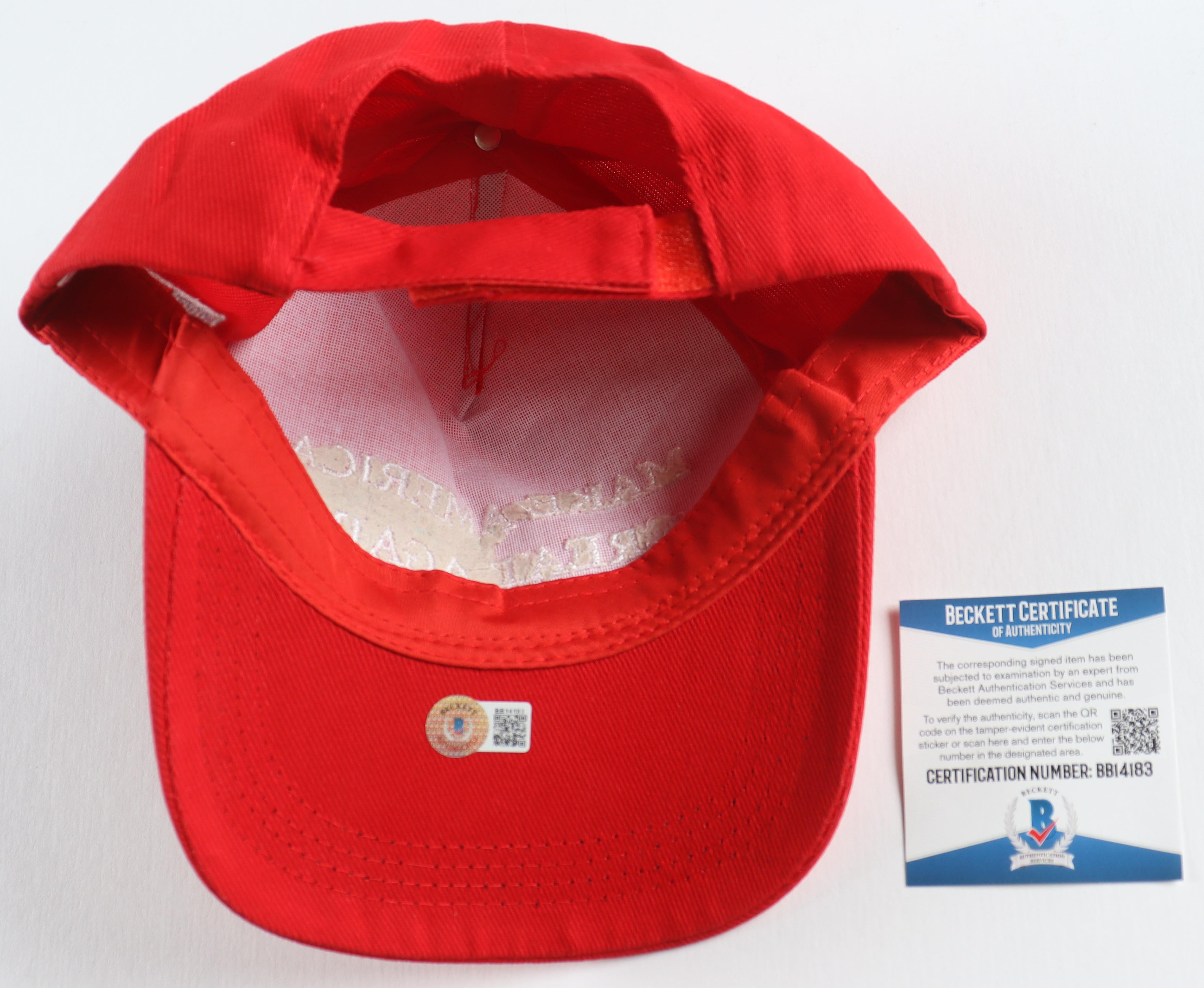 Donald Trump Jr. Signed "Make America Great Again" Adjustable Hat (Beckett) at PristineAuction.com Donald Trump Jr. Signed "Make America Great Again" Adjustable Hat (Beckett) at PristineAuction.com