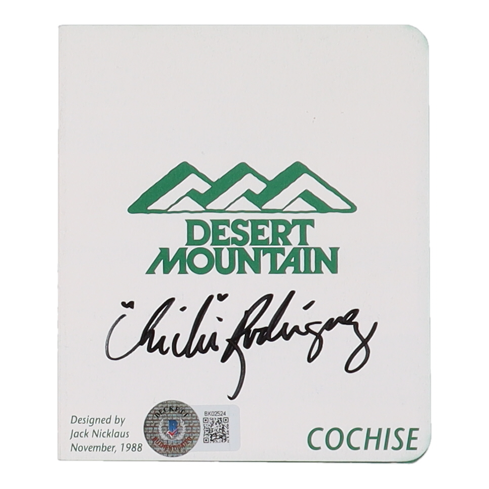 Chi-Chi Rodriguez Signed Desert Mountain Scorecard (Beckett) at PristineAuction.com Chi-Chi Rodriguez Signed Desert Mountain Scorecard (Beckett) at PristineAuction.com