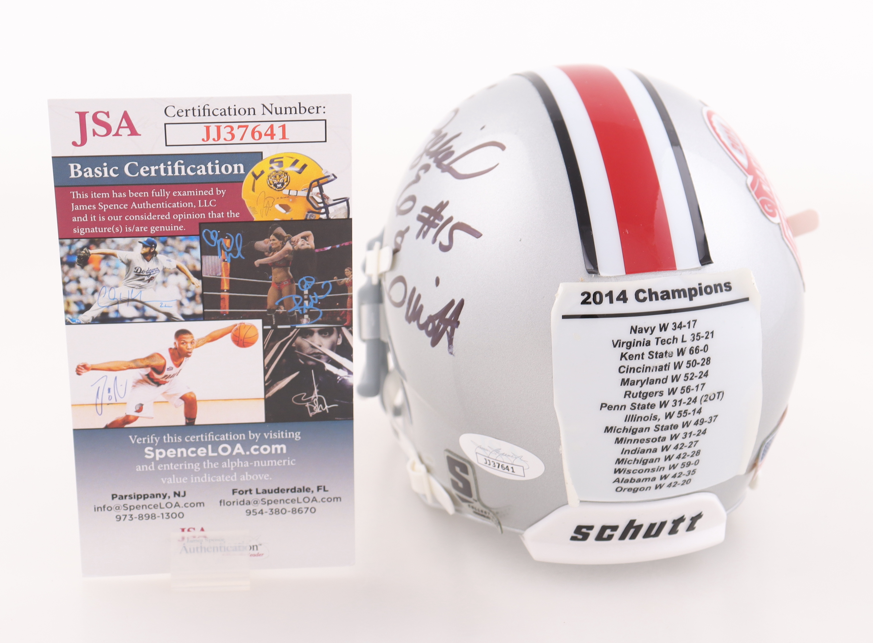 Ezekiel Elliott Signed Ohio State Buckeyes Mini Helmet (JSA) at PristineAuction.com Ezekiel Elliott Signed Ohio State Buckeyes Mini Helmet (JSA) at PristineAuction.com