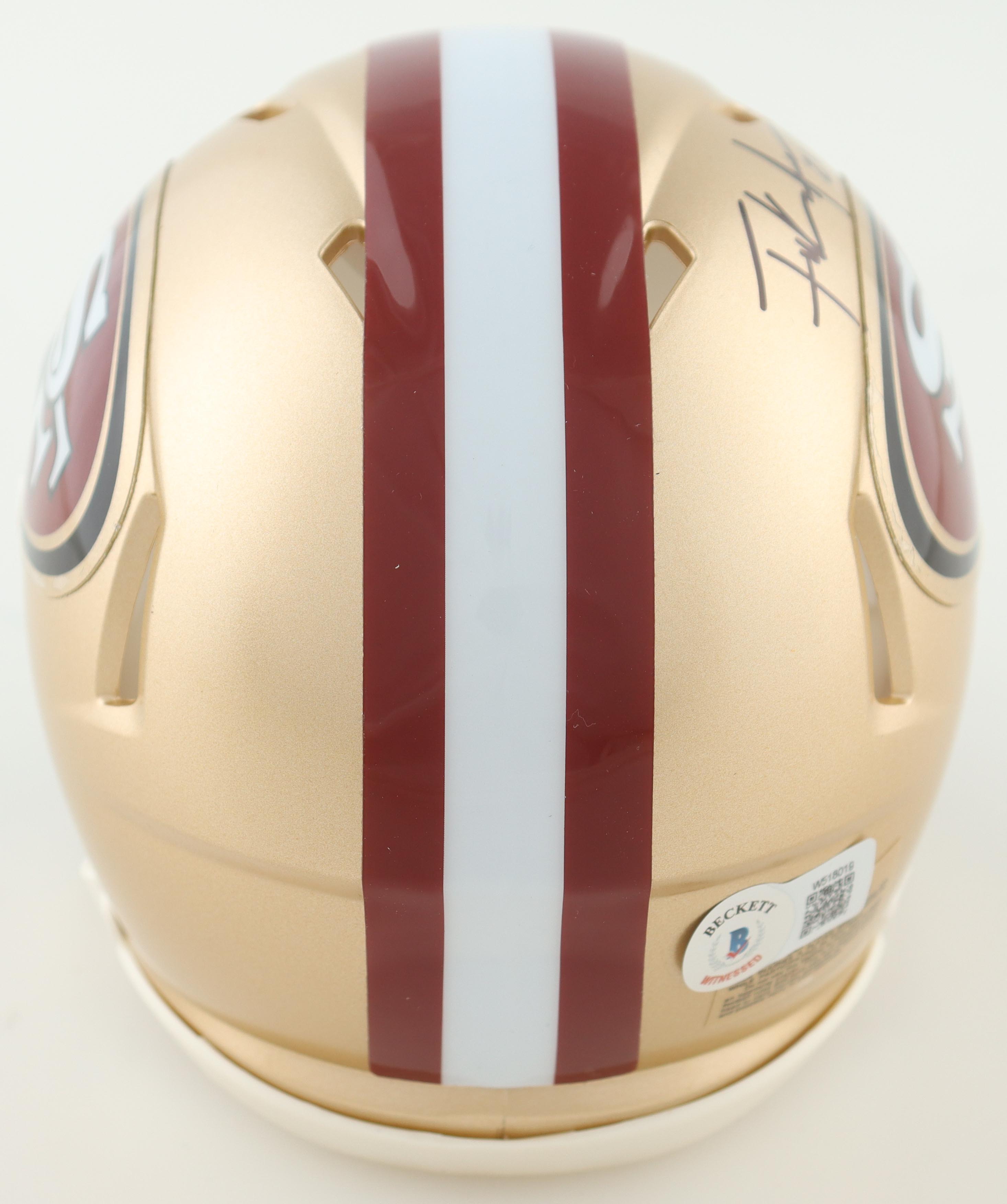 Frank Gore Signed 49ers Speed Mini Helmet (Beckett) at PristineAuction.com Frank Gore Signed 49ers Speed Mini Helmet (Beckett) at PristineAuction.com