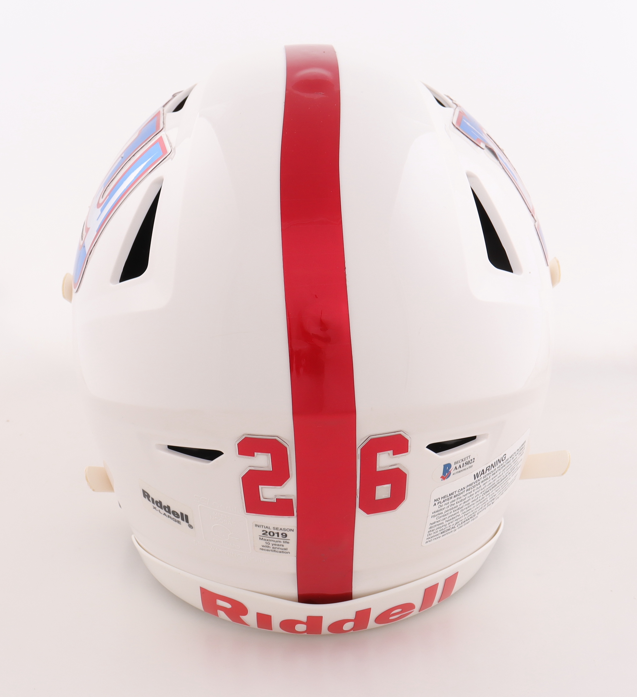 Saquon Barkley Signed New York Giants Full-Size Authentic On-Field SpeedFlex Helmet (Beckett) at PristineAuction.com Saquon Barkley Signed New York Giants Full-Size Authentic On-Field SpeedFlex Helmet (Beckett) at PristineAuction.com