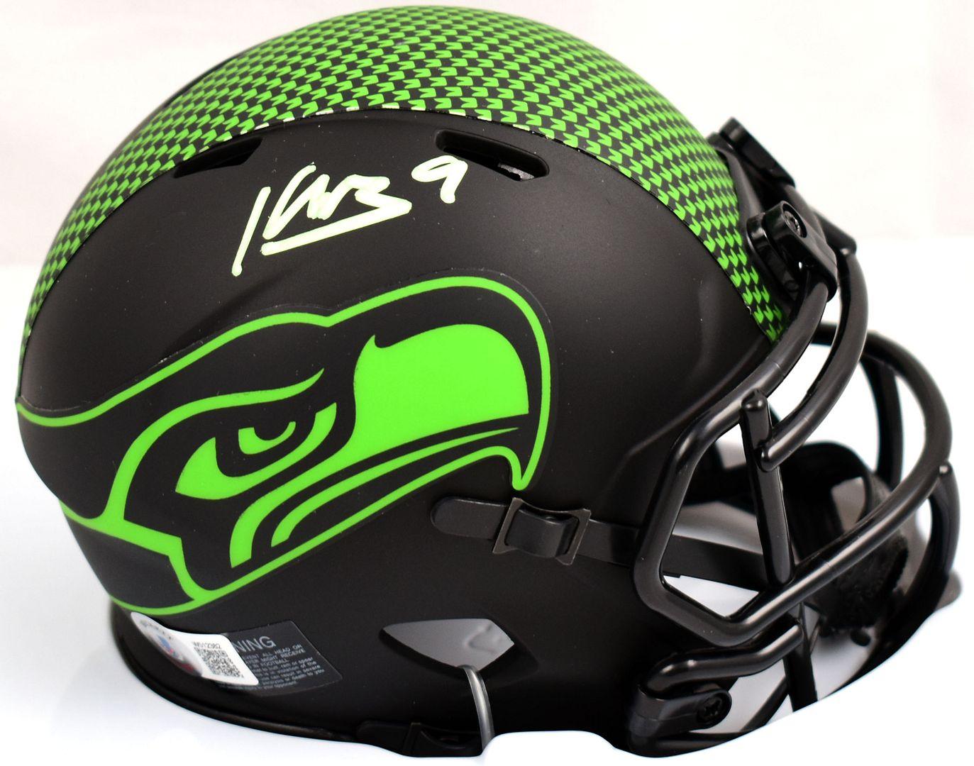 Kenneth Walker III Signed Seahawks Eclipse Alternate Speed Mini Helmet (Beckett) at PristineAuction.com Kenneth Walker III Signed Seahawks Eclipse Alternate Speed Mini Helmet (Beckett) at PristineAuction.com