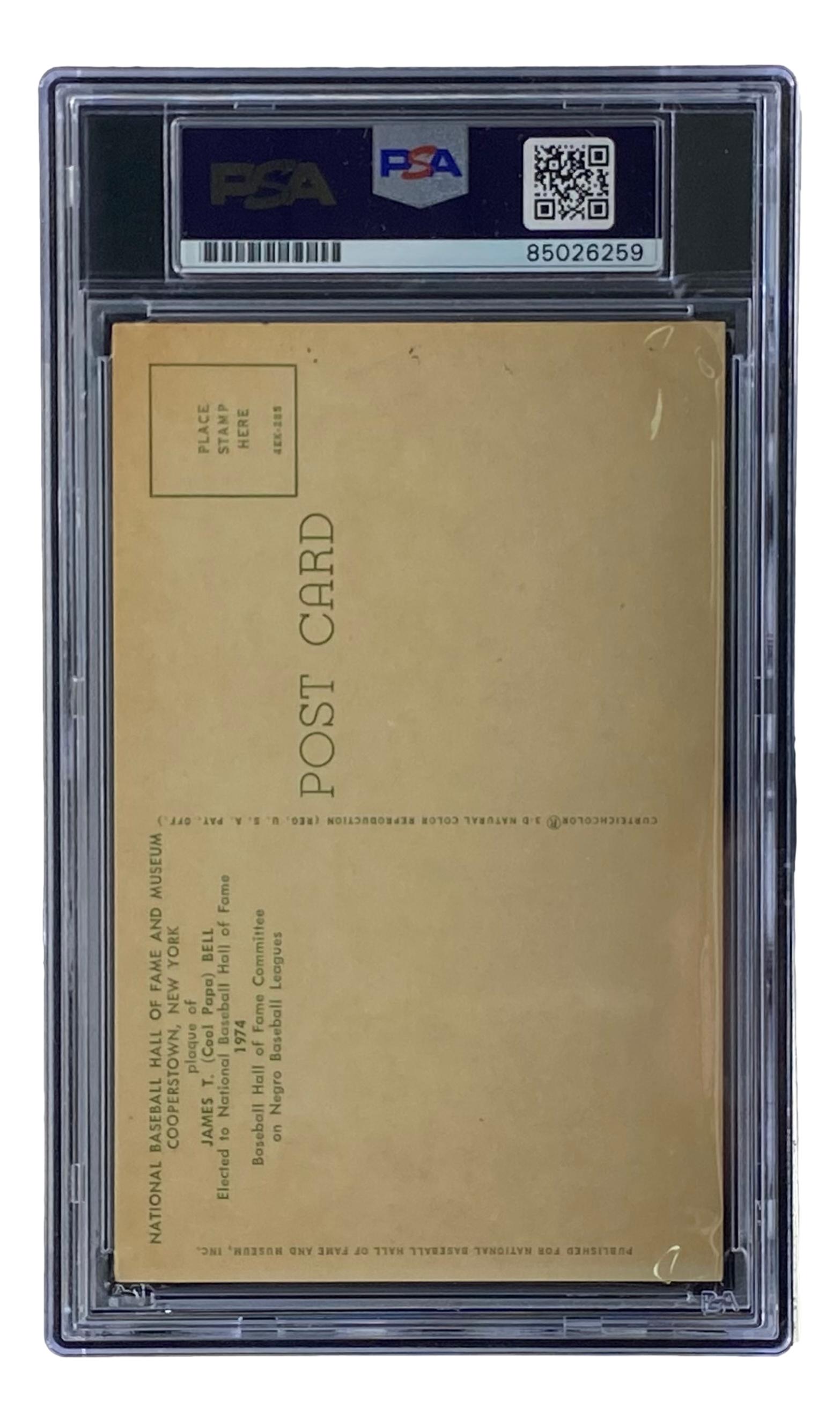 Cool Papa Bell Signed Hall of Fame Plaque Postcard (PSA) at PristineAuction.com Cool Papa Bell Signed Hall of Fame Plaque Postcard (PSA) at PristineAuction.com