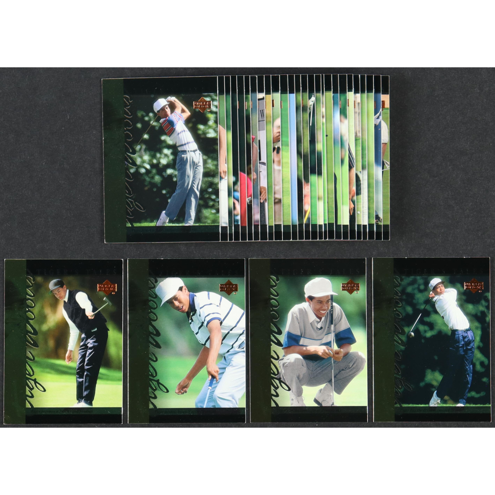Tiger Woods Upper Deck Partnership Extension Tiger Woods 2001 Upper Deck Tiger's Tales Complete Set of (30) Cards