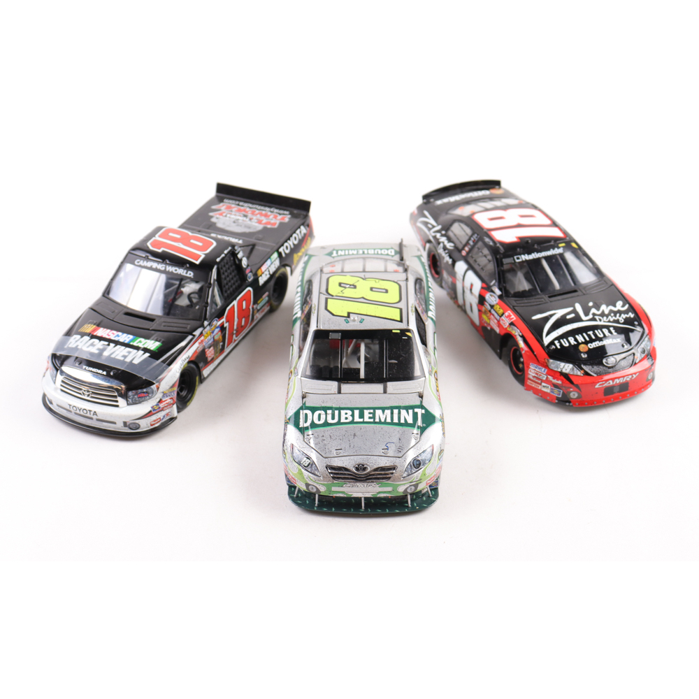 Set of (3) Kyle Busch 1:24 Scale Die Cast Cars with (1