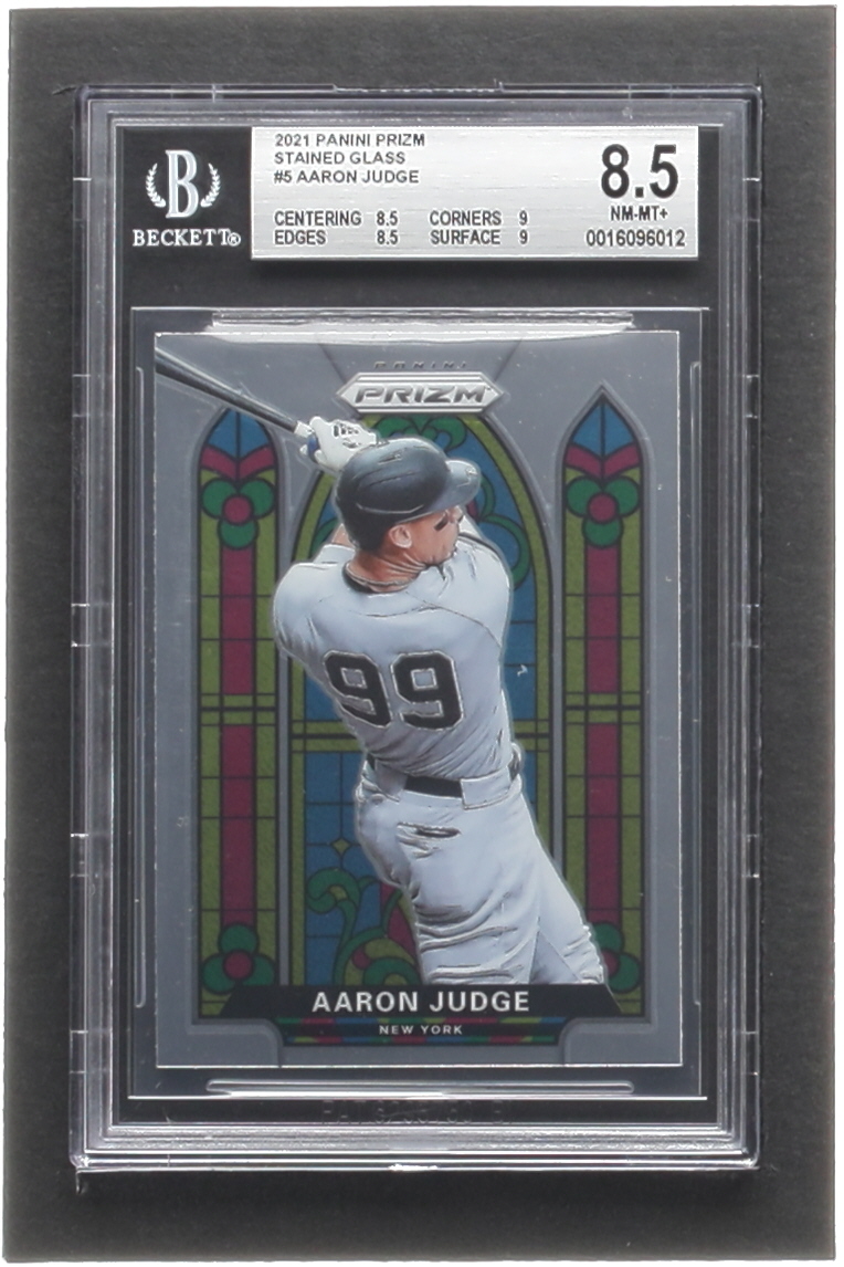 Aaron Judge 2021 Panini Prizm Stained Glass #5 (BGS 8.5) at PristineAuction.com Aaron Judge 2021 Panini Prizm Stained Glass #5 (BGS 8.5) at PristineAuction.com