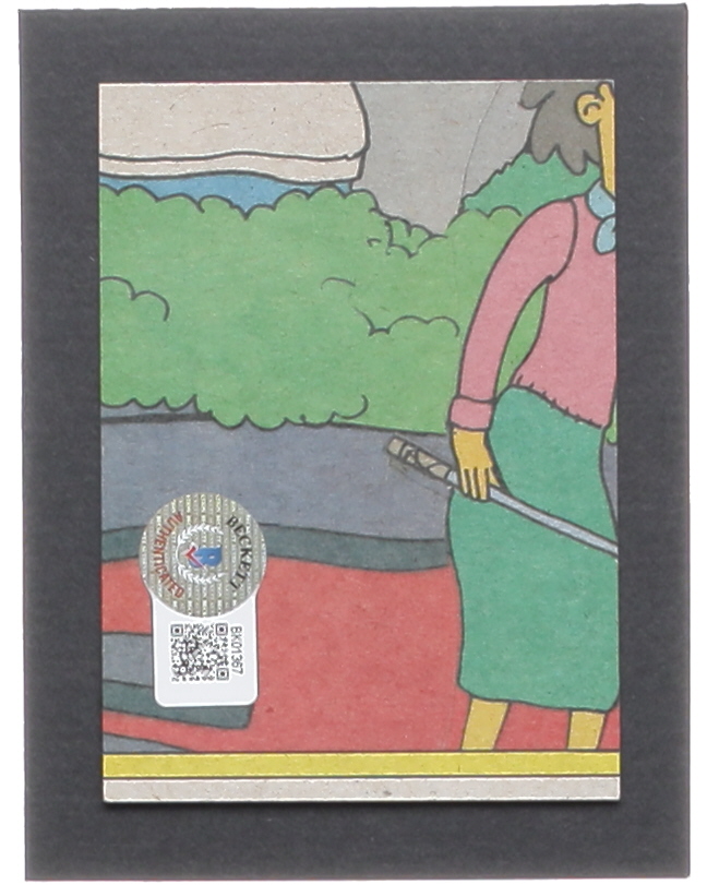 Dan Castellaneta Signed 1990 Topps The Simpsons #62 There's Only One Cookie Left! (Beckett) at PristineAuction.com Dan Castellaneta Signed 1990 Topps The Simpsons #62 There's Only One Cookie Left! (Beckett) at PristineAuction.com