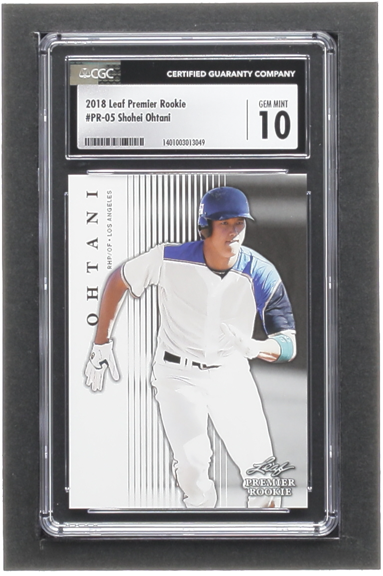 Shohei Ohtani 2018 Leaf Premier Rookies #PR05 RC (CGC 10) at PristineAuction.com Shohei Ohtani 2018 Leaf Premier Rookies #PR05 RC (CGC 10) at PristineAuction.com