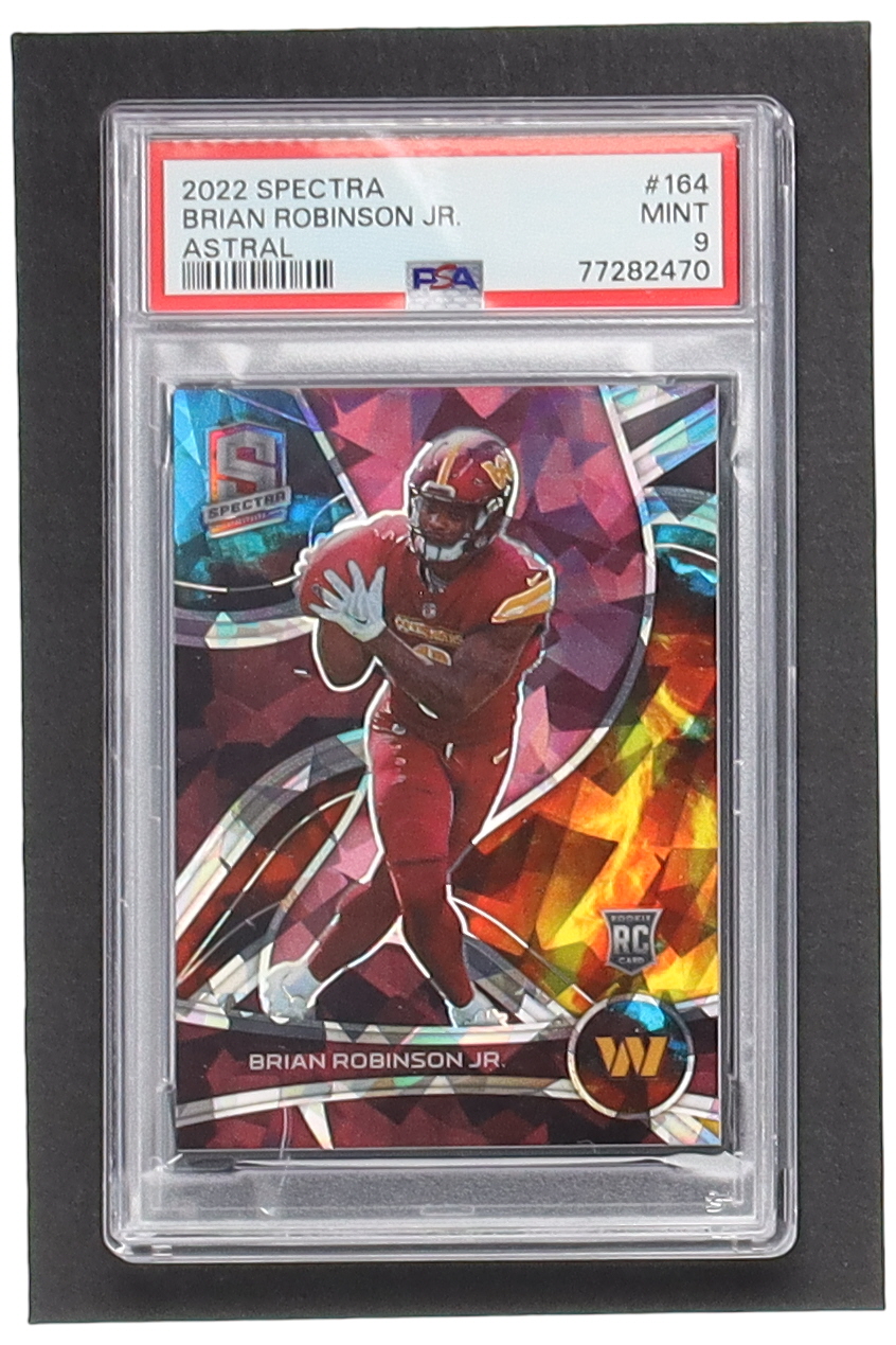 Brian Robinson Jr. 2022 Panini Spectra Astral #164 #19/40 RC (PSA 9) at PristineAuction.com Brian Robinson Jr. 2022 Panini Spectra Astral #164 #19/40 RC (PSA 9) at PristineAuction.com