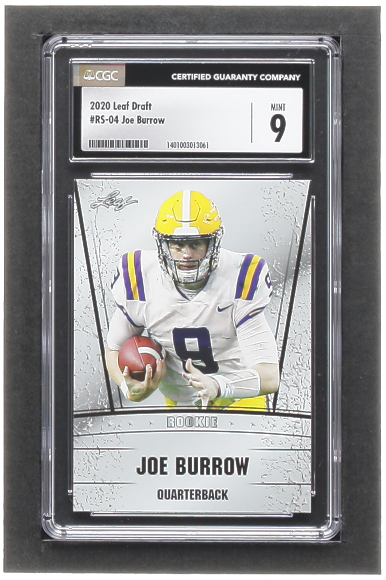 Joe Burrow 2020 Leaf Draft #RS04 RC (CGC 9) at PristineAuction.com Joe Burrow 2020 Leaf Draft #RS04 RC (CGC 9) at PristineAuction.com