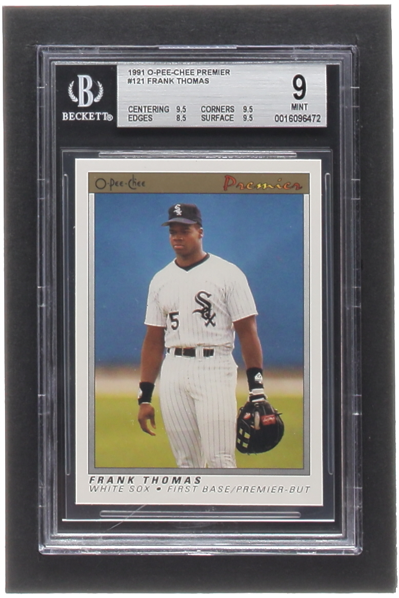 Frank Thomas 1991 O-Pee-Chee Premier #121 (BGS 9) at PristineAuction.com Frank Thomas 1991 O-Pee-Chee Premier #121 (BGS 9) at PristineAuction.com