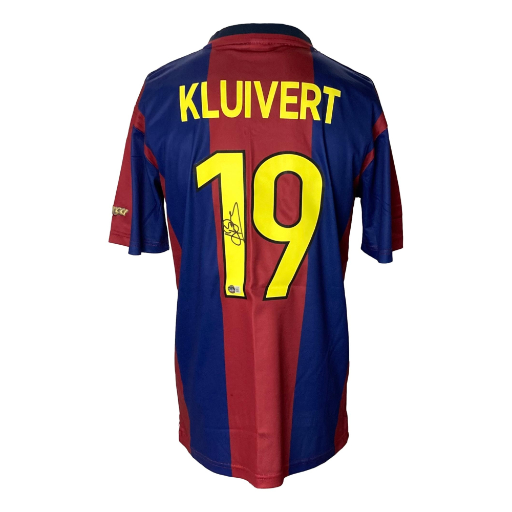 Photo 10x8 Signée Patrick Kluivert (Pays-Bas) Avec Certificat D'authenticité