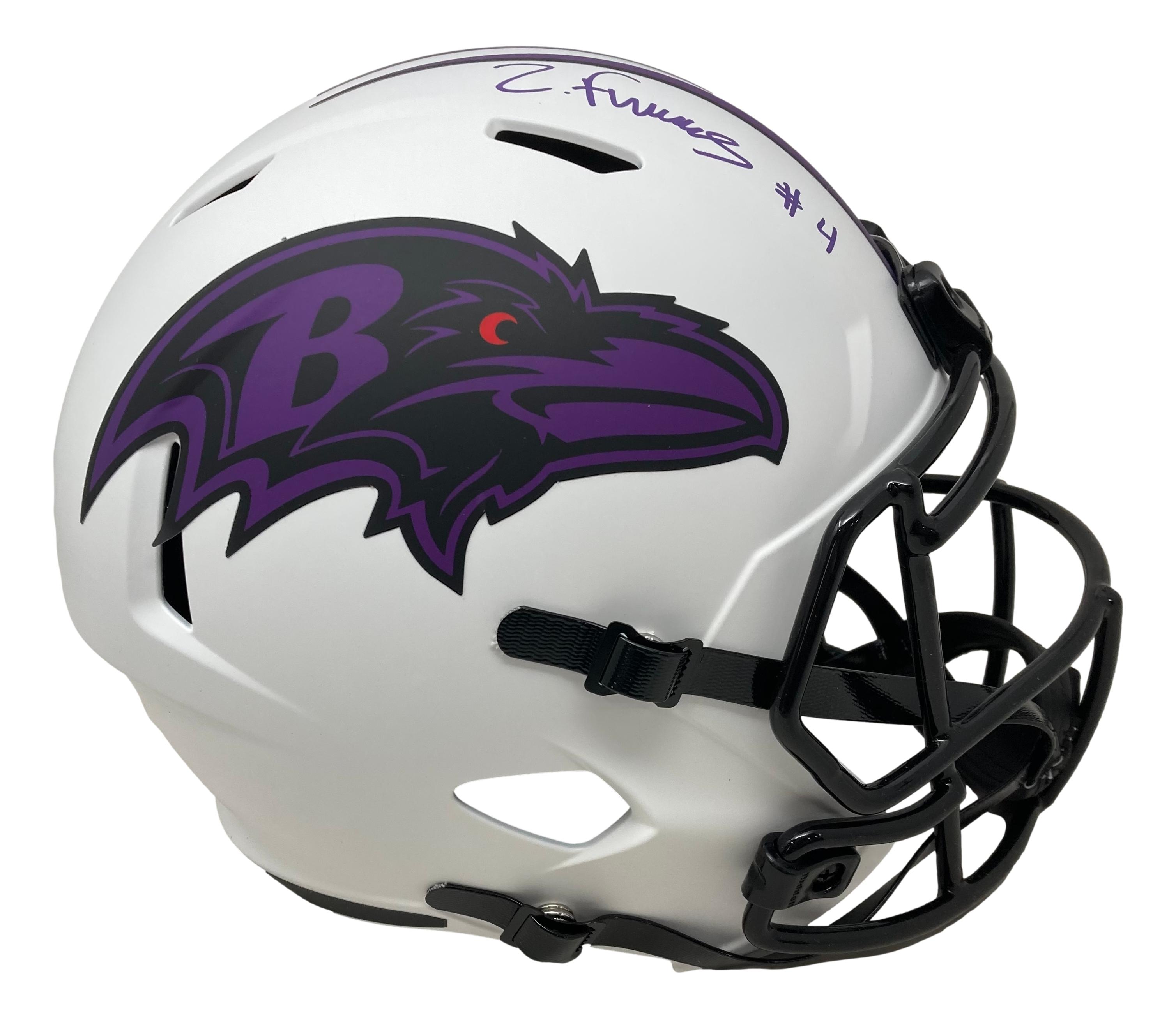 Zay Flowers Signed Ravens Full-Size Lunar Eclipse Alternate Speed Helmet (Beckett) at PristineAuction.com Zay Flowers Signed Ravens Full-Size Lunar Eclipse Alternate Speed Helmet (Beckett) at PristineAuction.com