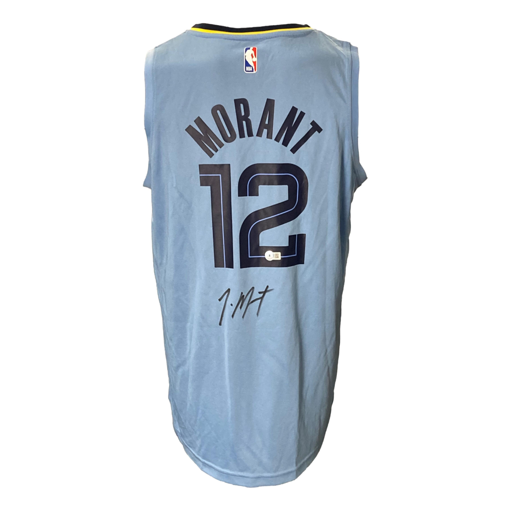 Ja Morant Signed Grizzlies Fanatics Jersey (Beckett) Pristine Auction