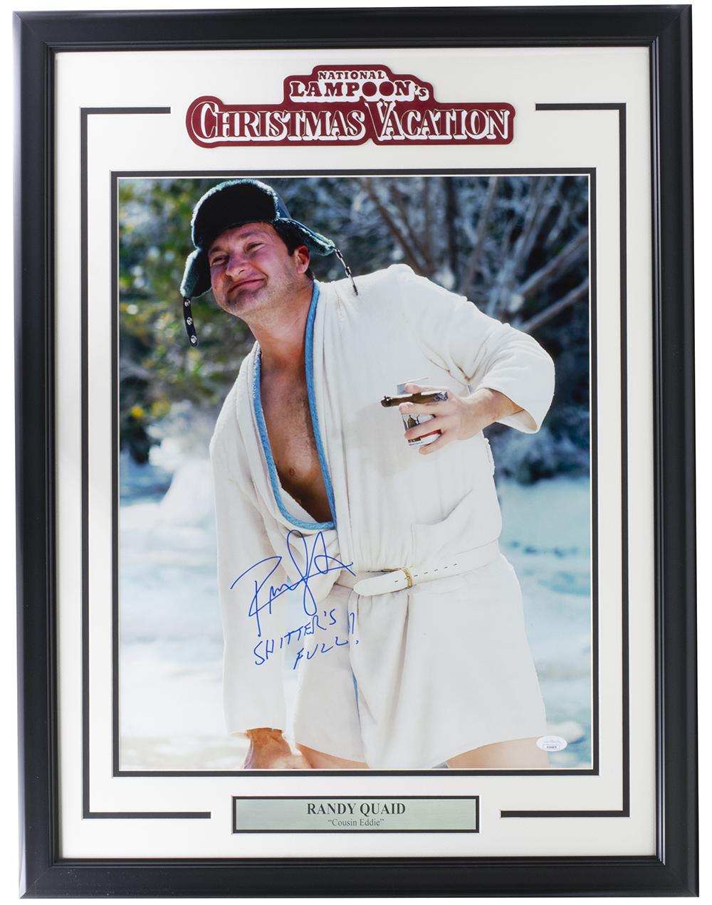 Randy Quaid Signed "National Lampoon's Christmas Vacation" Custom Framed Photo Display Inscribed "S****** Full!" (JSA) at PristineAuction.com Randy Quaid Signed "National Lampoon's Christmas Vacation" Custom Framed Photo Display Inscribed "S****** Full!" (JSA) at PristineAuction.com