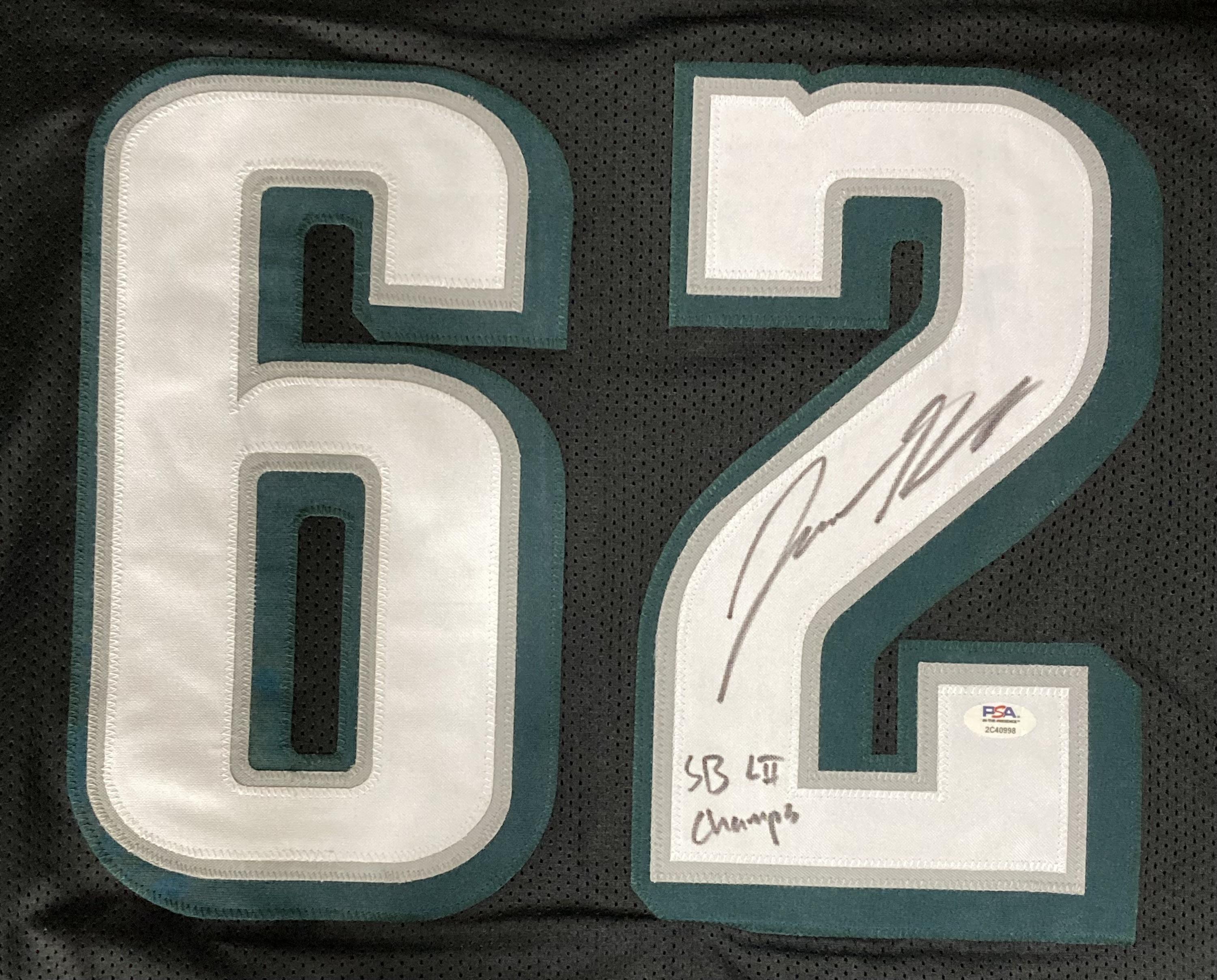 Jason Kelce Signed Jersey Inscribed "SB LII Champs" (PSA) at PristineAuction.com Jason Kelce Signed Jersey Inscribed "SB LII Champs" (PSA) at PristineAuction.com