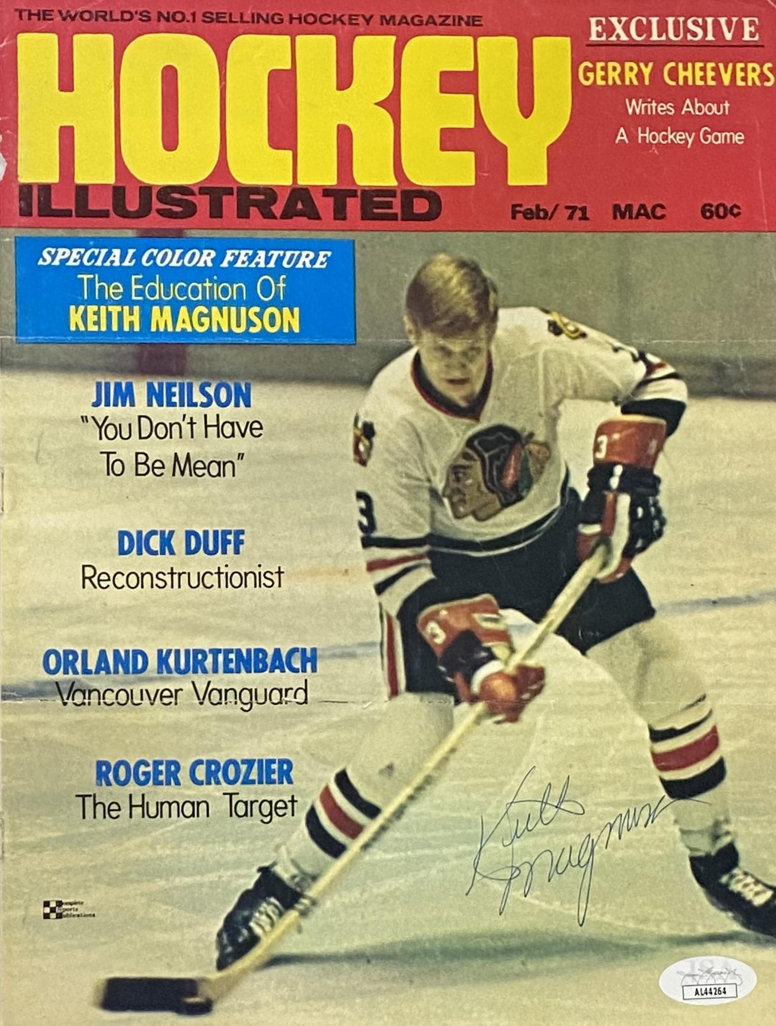 Keith Magnuson Signed 1971 Sports Illustrated Magazine Cover Page (JSA) at PristineAuction.com Keith Magnuson Signed 1971 Sports Illustrated Magazine Cover Page (JSA) at PristineAuction.com