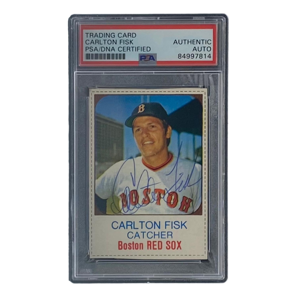 Carlton Fisk Signed 1975 Hostess 143 (PSA) Pristine Auction
