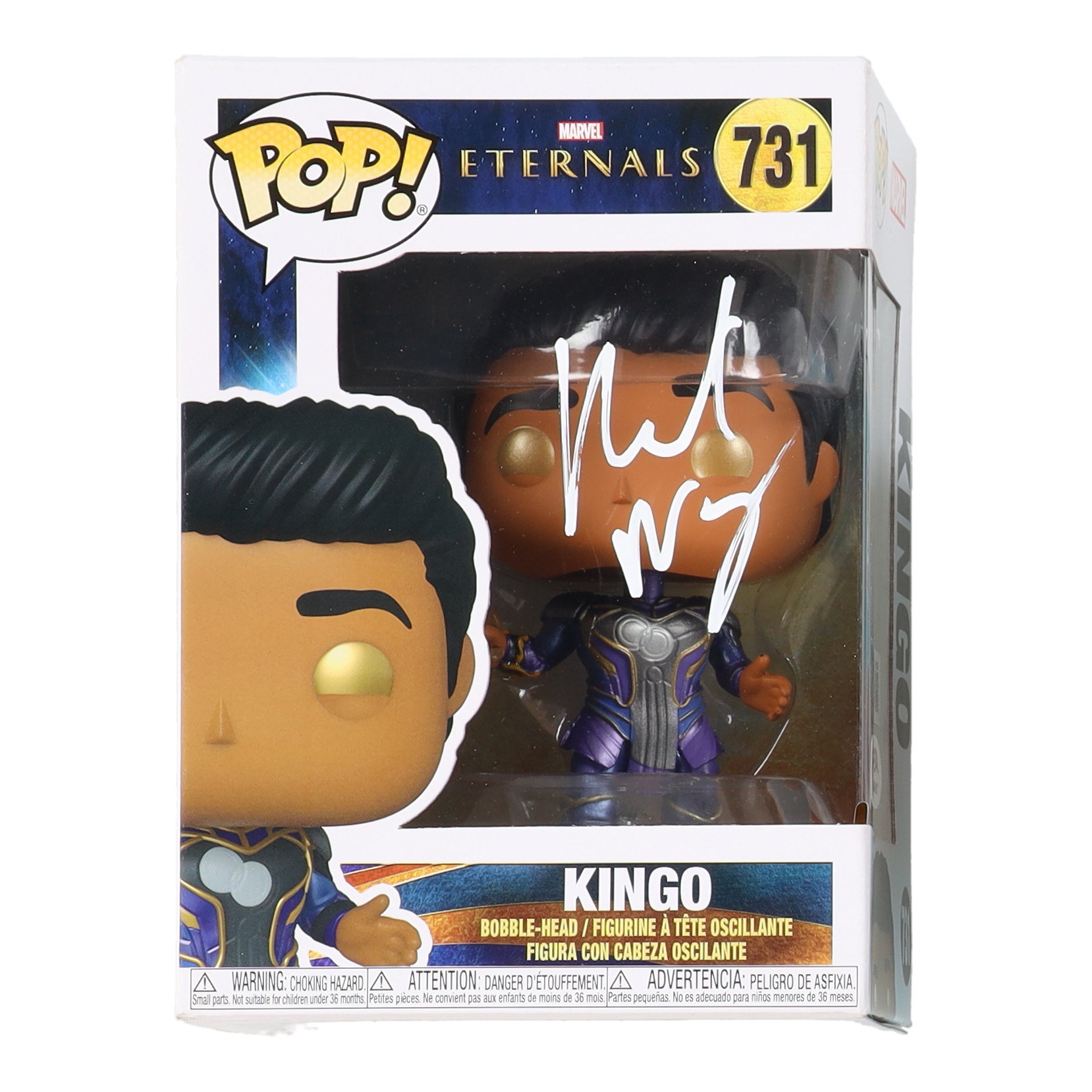 Kumail Nanjiani Signed "Eternals" #731 Kingo Funko Pop! Marvel Vinyl Figure (Beckett & PSA) at PristineAuction.com Kumail Nanjiani Signed "Eternals" #731 Kingo Funko Pop! Marvel Vinyl Figure (Beckett & PSA) at PristineAuction.com