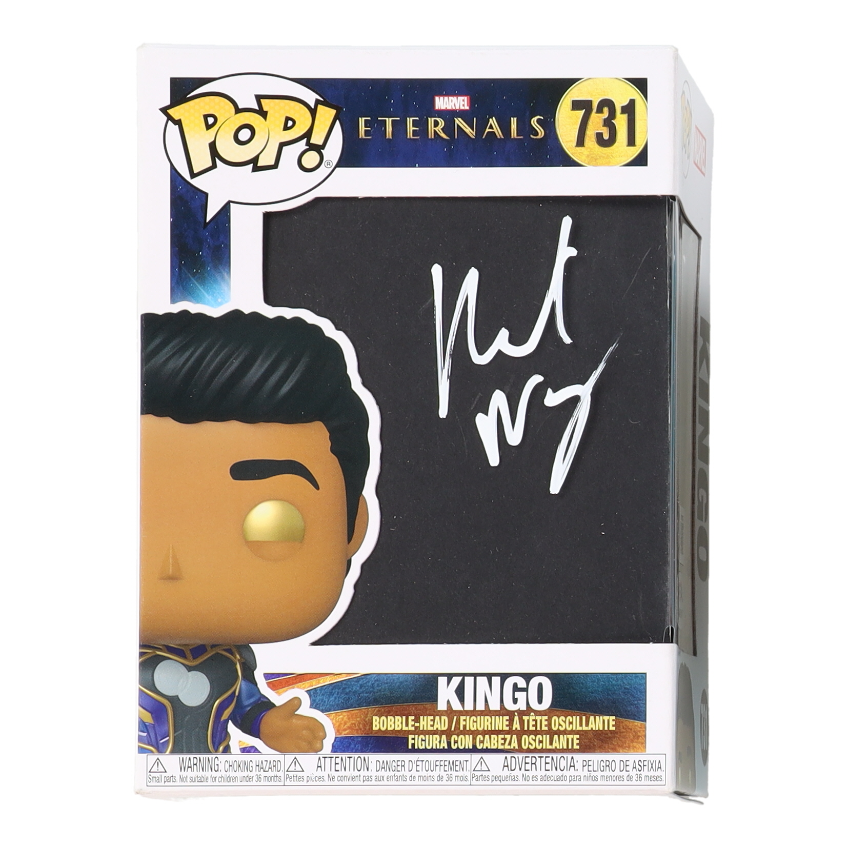 Kumail Nanjiani Signed "Eternals" #731 Kingo Funko Pop! Marvel Vinyl Figure (Beckett & PSA) at PristineAuction.com Kumail Nanjiani Signed "Eternals" #731 Kingo Funko Pop! Marvel Vinyl Figure (Beckett & PSA) at PristineAuction.com