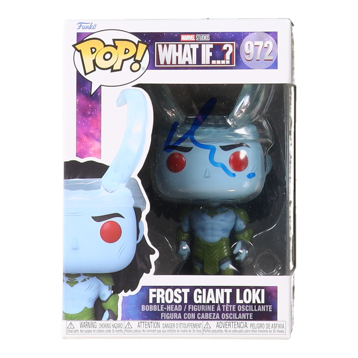 Matt Damon Signed "What If...?" #972 Frost Giant Loki Funko Pop! Marvel Vinyl Figure (Beckett) at PristineAuction.com Matt Damon Signed "What If...?" #972 Frost Giant Loki Funko Pop! Marvel Vinyl Figure (Beckett) at PristineAuction.com