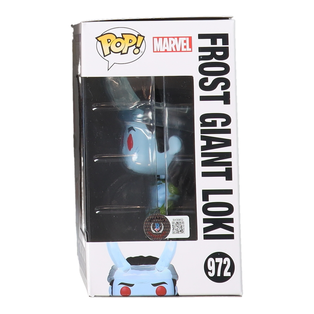 Matt Damon Signed "What If...?" #972 Frost Giant Loki Funko Pop! Marvel Vinyl Figure (Beckett) at PristineAuction.com Matt Damon Signed "What If...?" #972 Frost Giant Loki Funko Pop! Marvel Vinyl Figure (Beckett) at PristineAuction.com